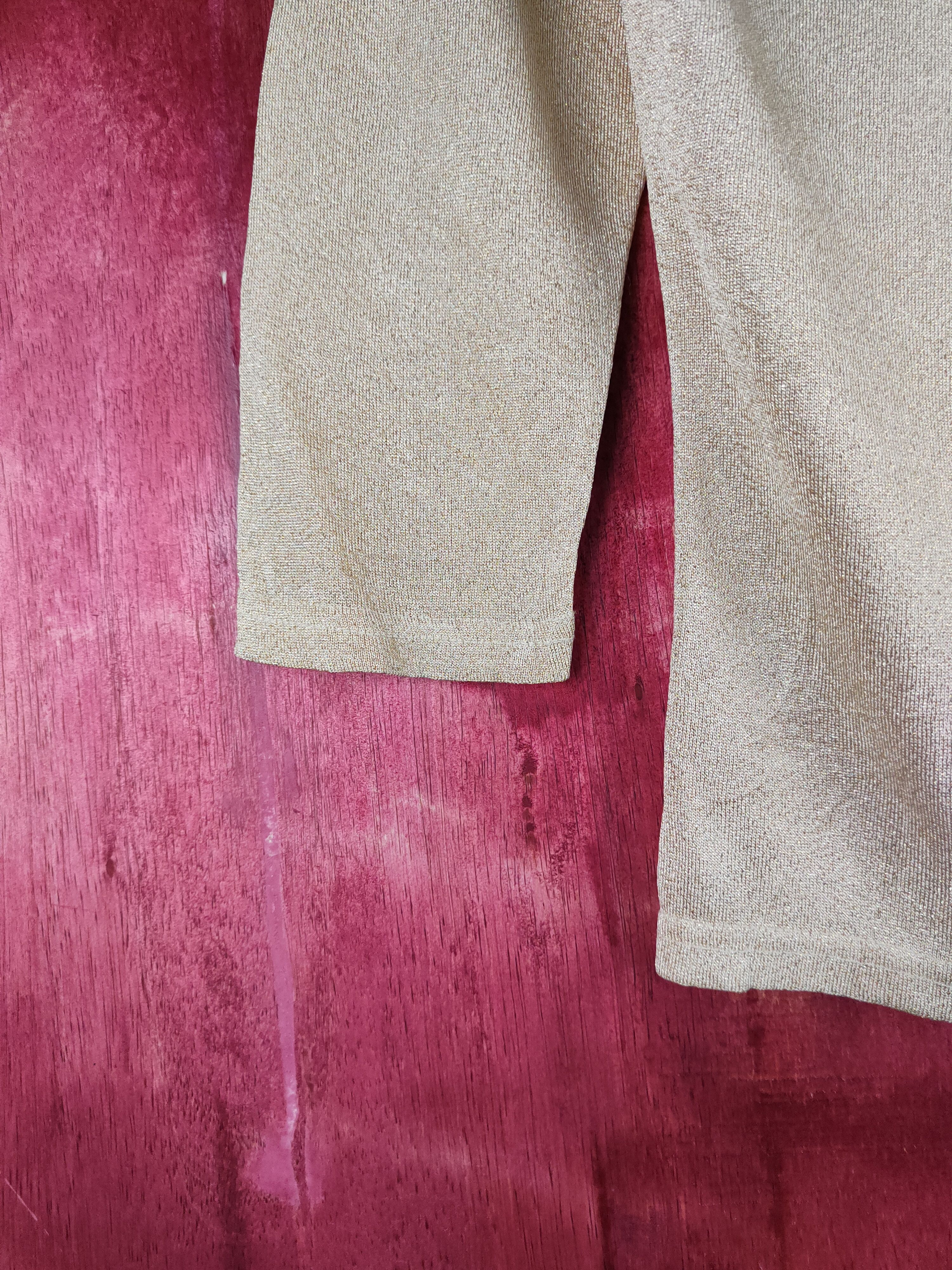 Japanese Brand × Vintage FDG Gold Shining Cardigan #S1059 Size M / US 6-8 / IT 42-44 - 4 Thumbnail