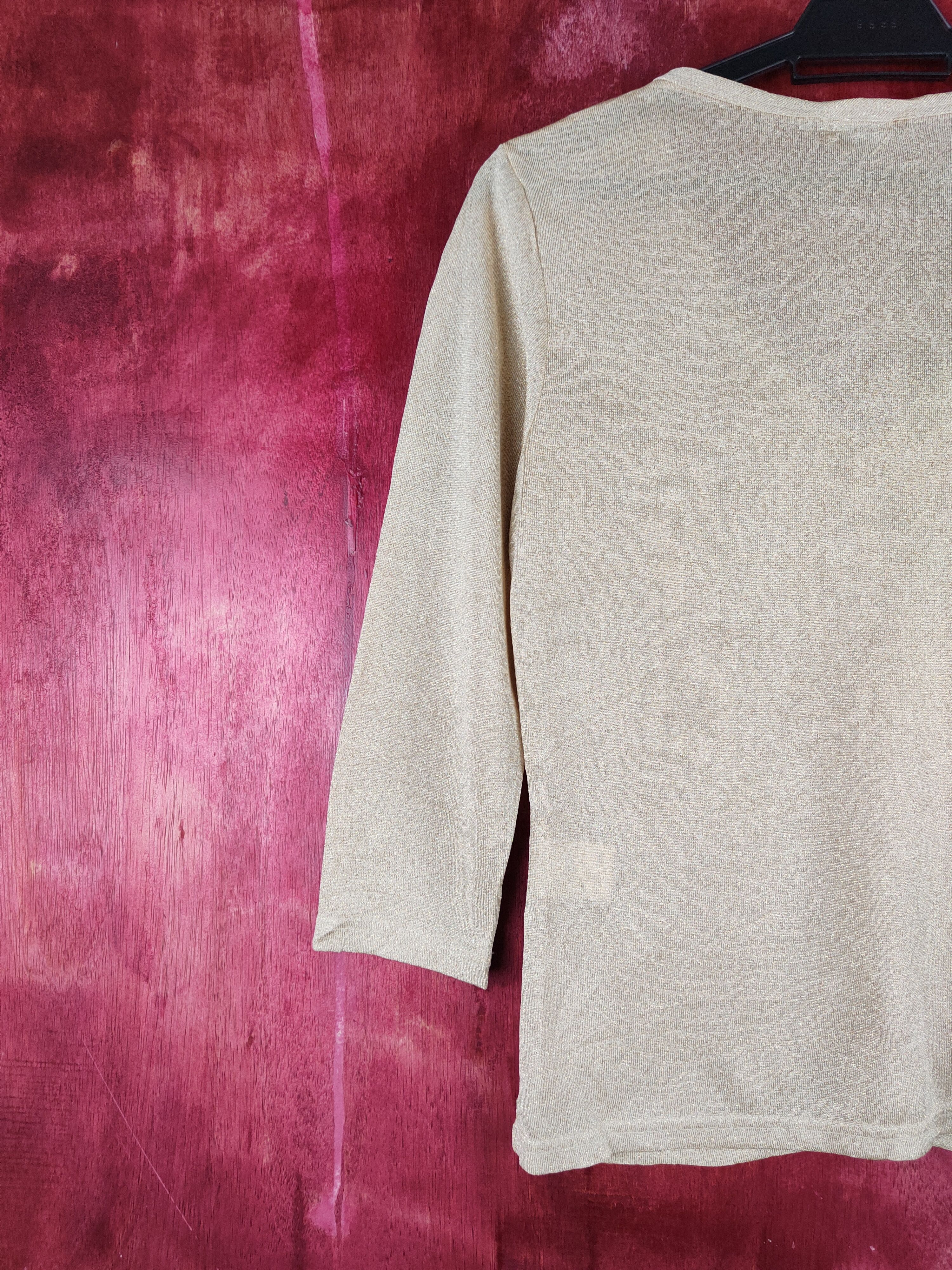 Japanese Brand × Vintage FDG Gold Shining Cardigan #S1059 Size M / US 6-8 / IT 42-44 - 8 Thumbnail