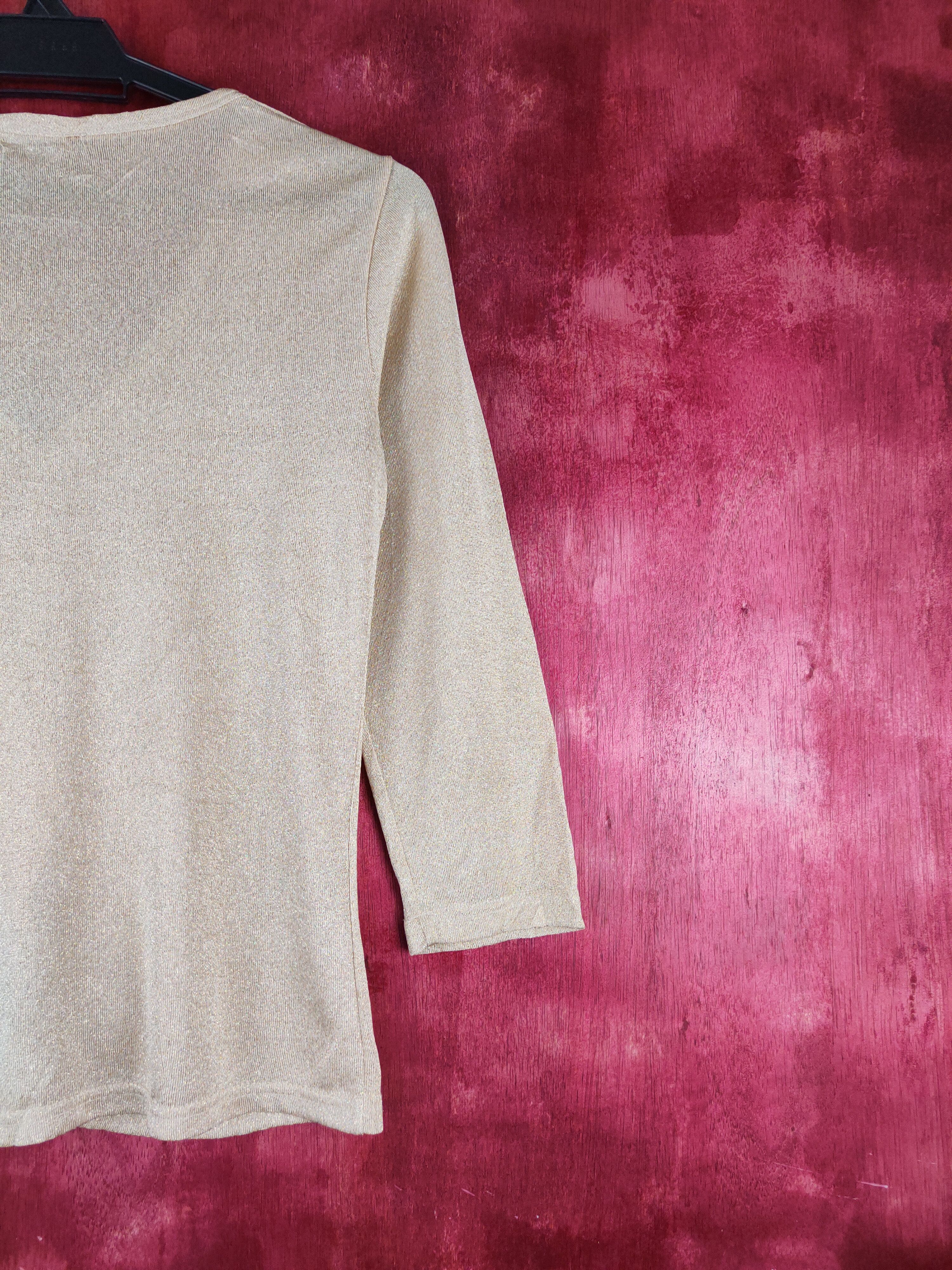 Japanese Brand × Vintage FDG Gold Shining Cardigan #S1059 Size M / US 6-8 / IT 42-44 - 9 Thumbnail
