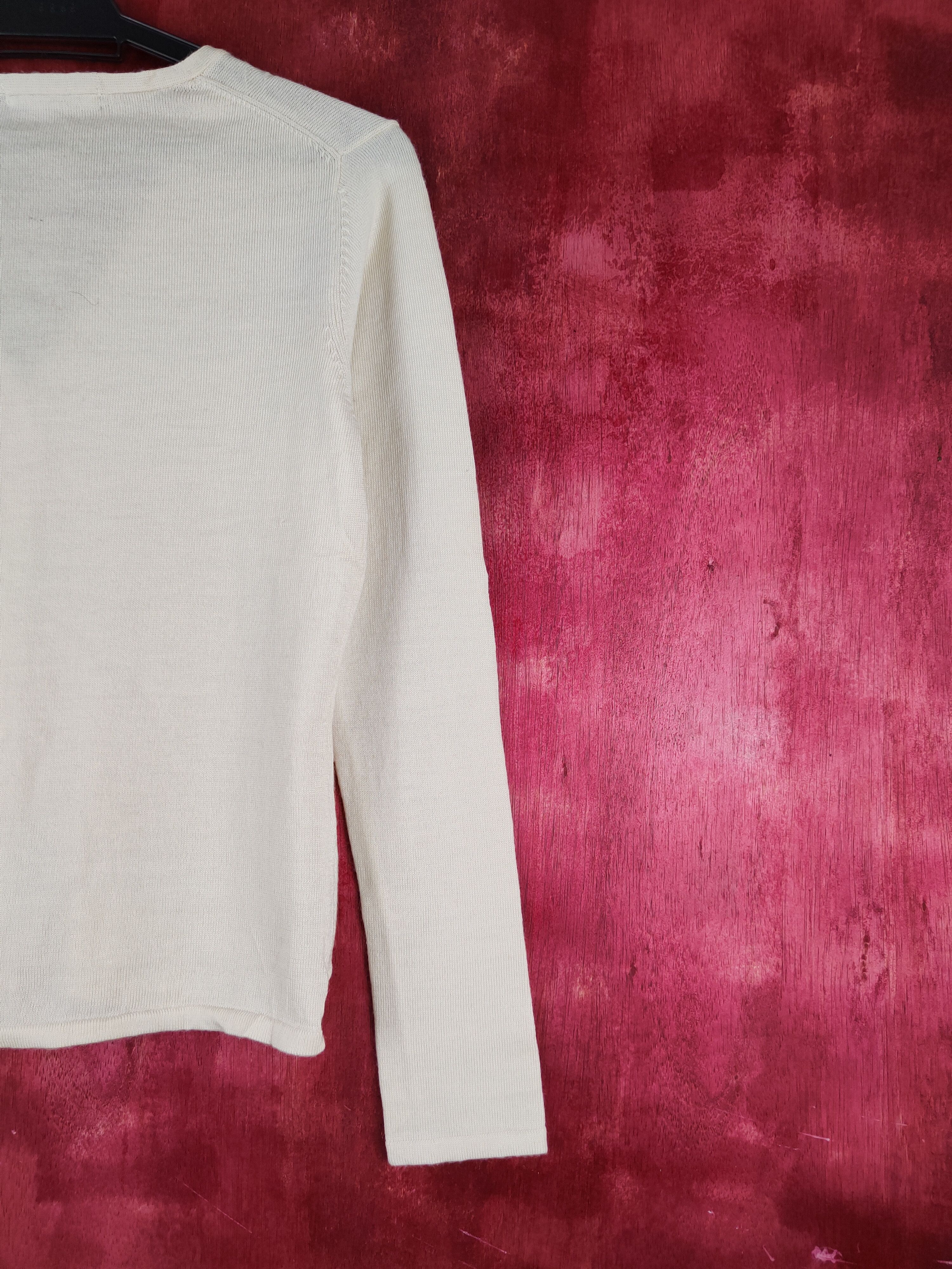 Japanese Brand Elle Planete Cream Knitwear Cardigan #S1060 Size S / US 4 / IT 40 - 9 Thumbnail