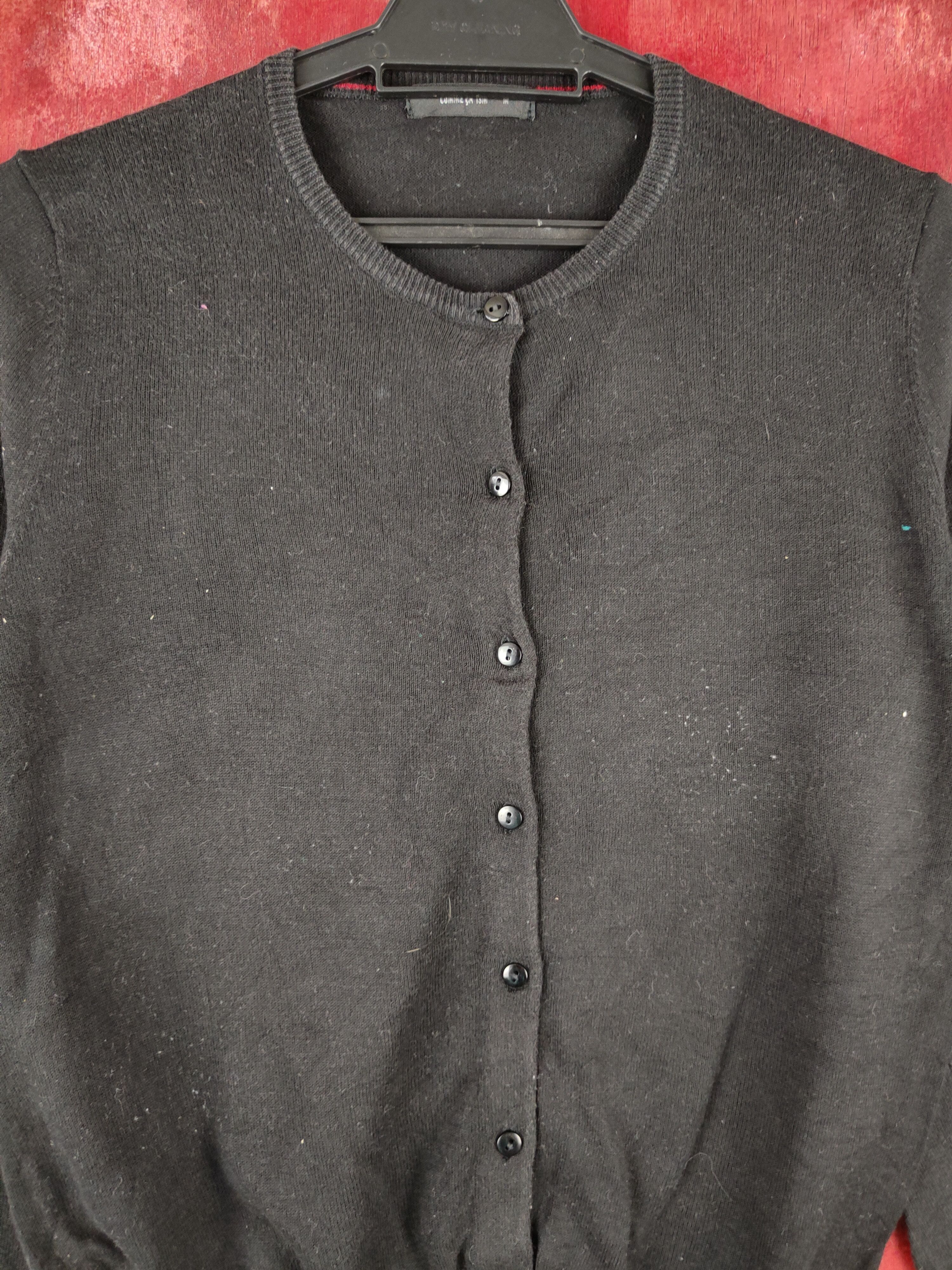 Comme Ca Ism Comme Ça Ism Black Knitwear Cardigan #S1061 Size M / US 6-8 / IT 42-44 - 2 Thumbnail