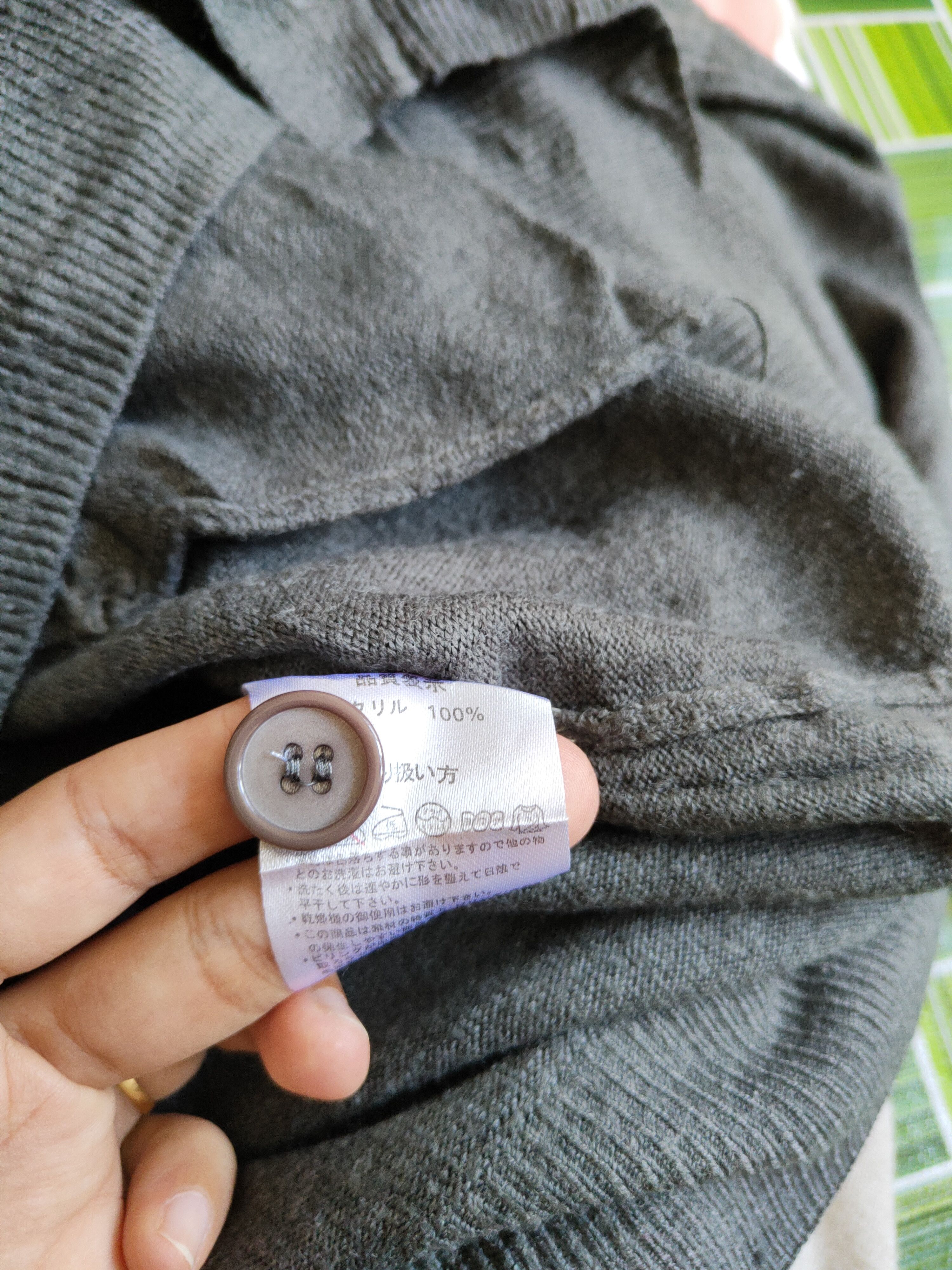 Japanese Brand Full Lite Dark Gray Knitwear Cardigan #S1064 Size M / US 6-8 / IT 42-44 - 10 Thumbnail