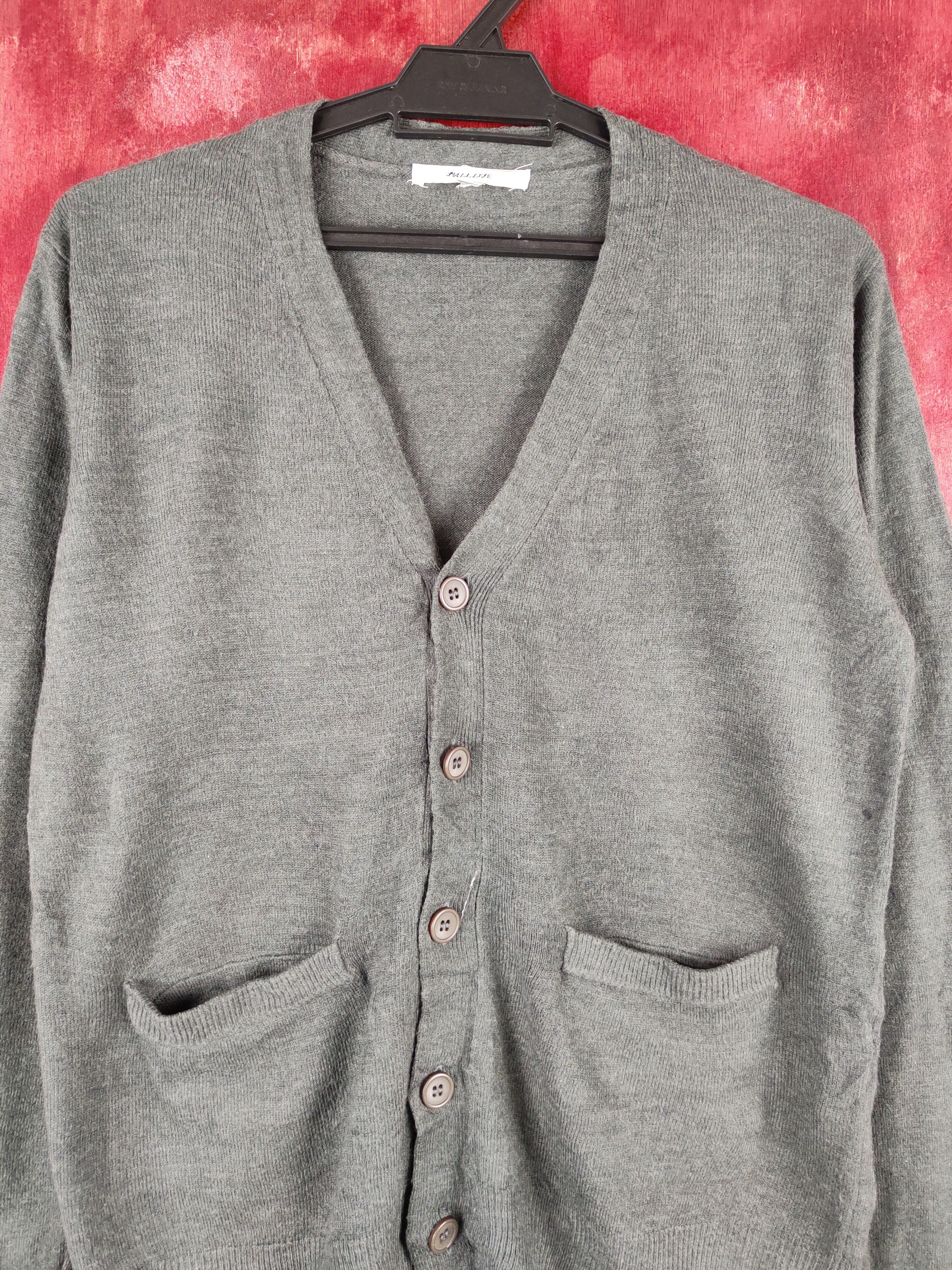 Japanese Brand Full Lite Dark Gray Knitwear Cardigan #S1064 Size M / US 6-8 / IT 42-44 - 2 Thumbnail