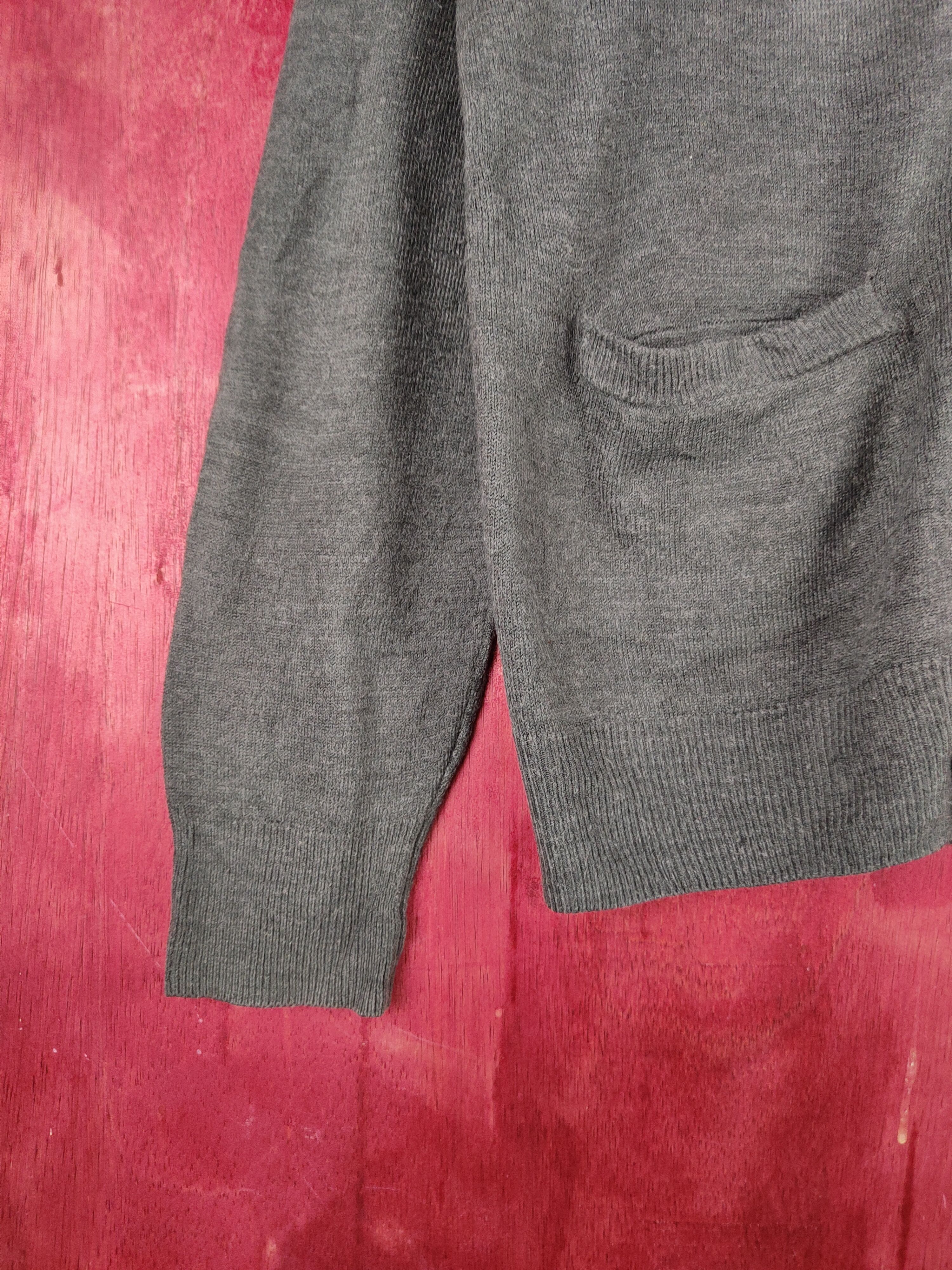 Japanese Brand Full Lite Dark Gray Knitwear Cardigan #S1064 Size M / US 6-8 / IT 42-44 - 4 Thumbnail