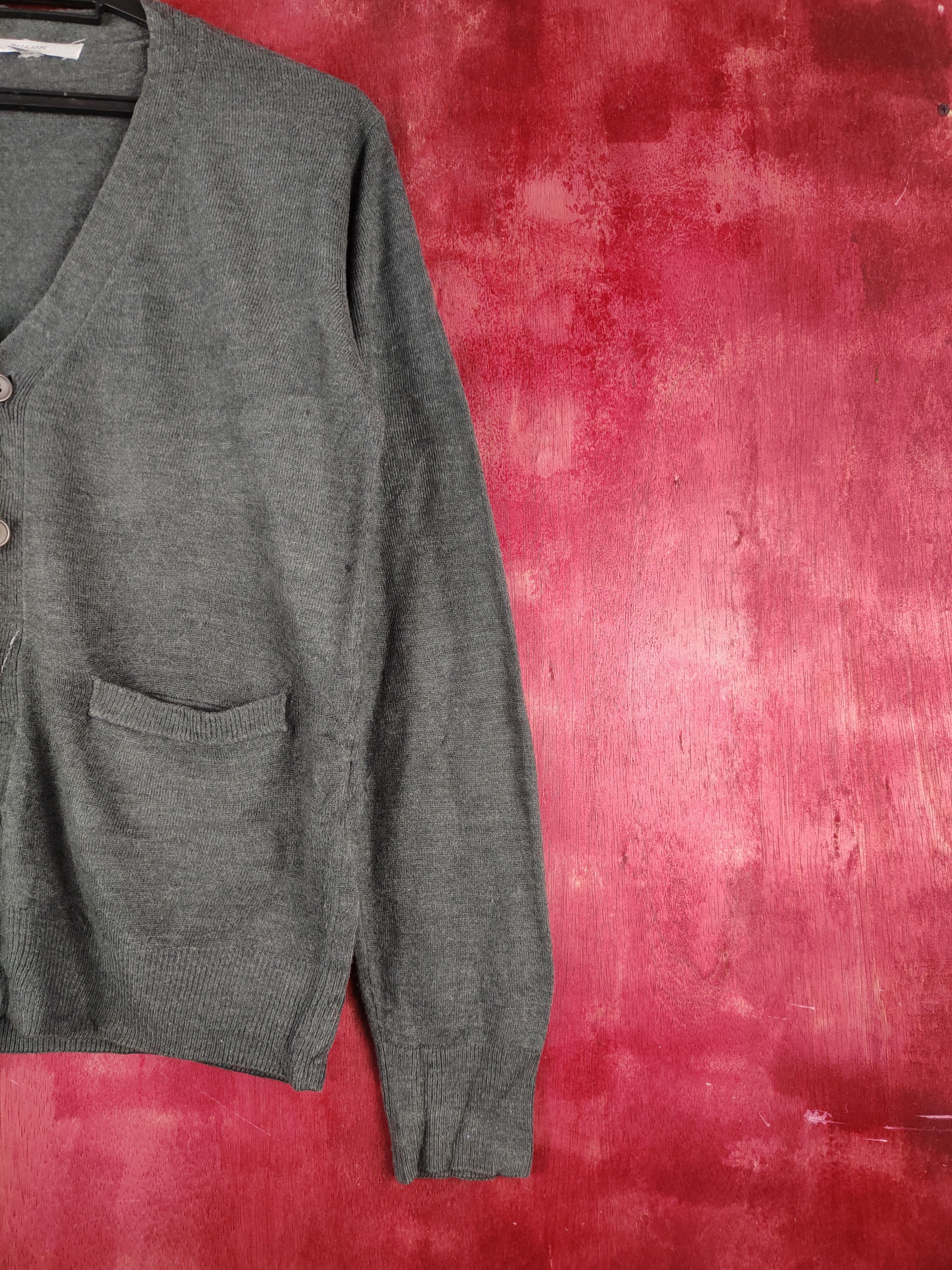 Japanese Brand Full Lite Dark Gray Knitwear Cardigan #S1064 Size M / US 6-8 / IT 42-44 - 5 Thumbnail