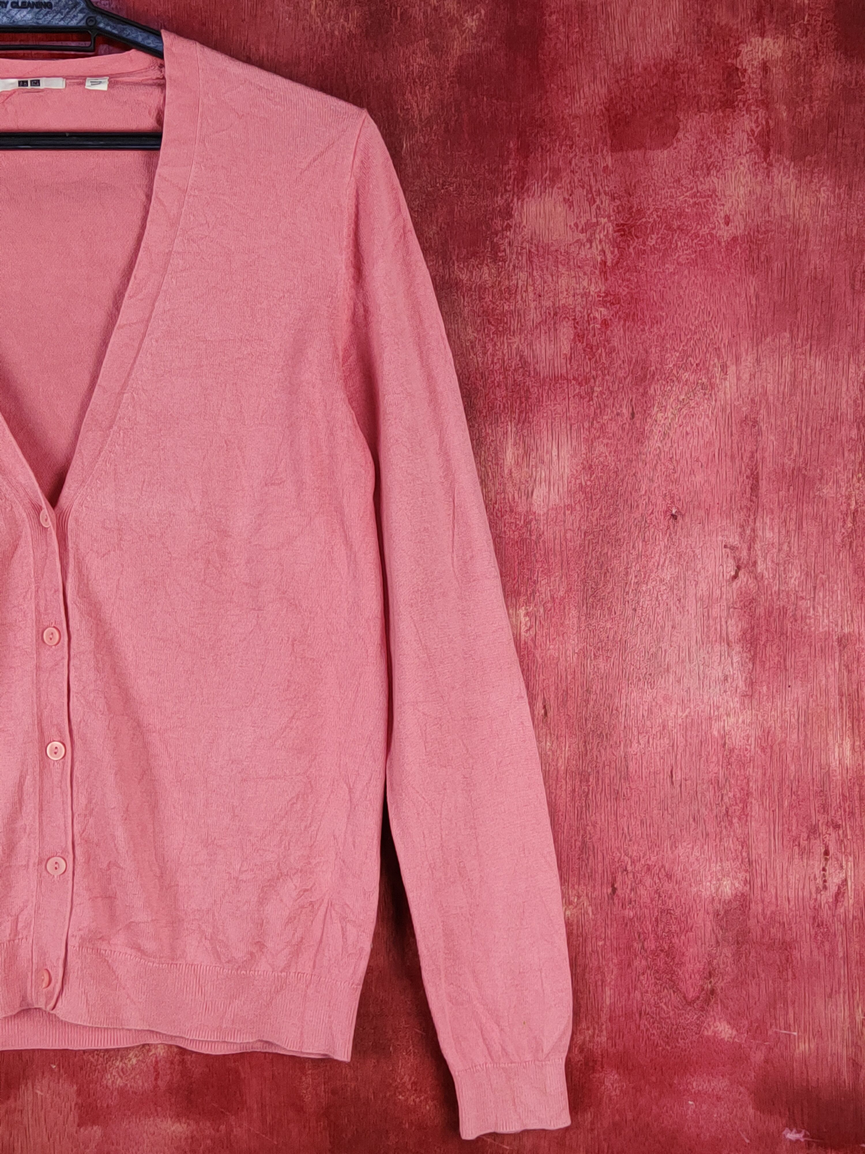 Japanese Brand × Uniqlo Uniqlo Pink Knitwear Cardigan #S1069 Size M / US 6-8 / IT 42-44 - 4 Thumbnail