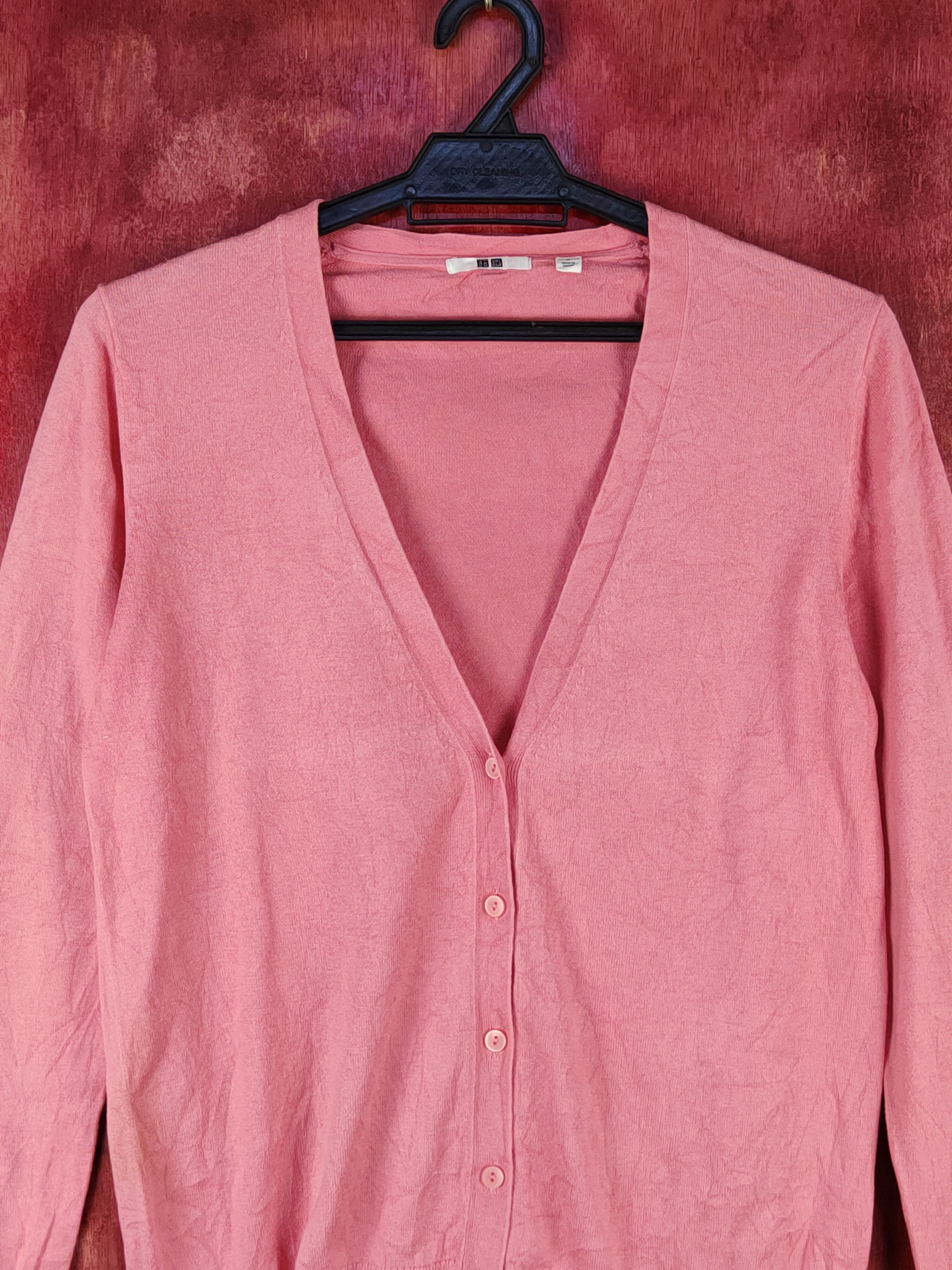 Japanese Brand × Uniqlo Uniqlo Pink Knitwear Cardigan #S1069 Size M / US 6-8 / IT 42-44 - 2 Thumbnail