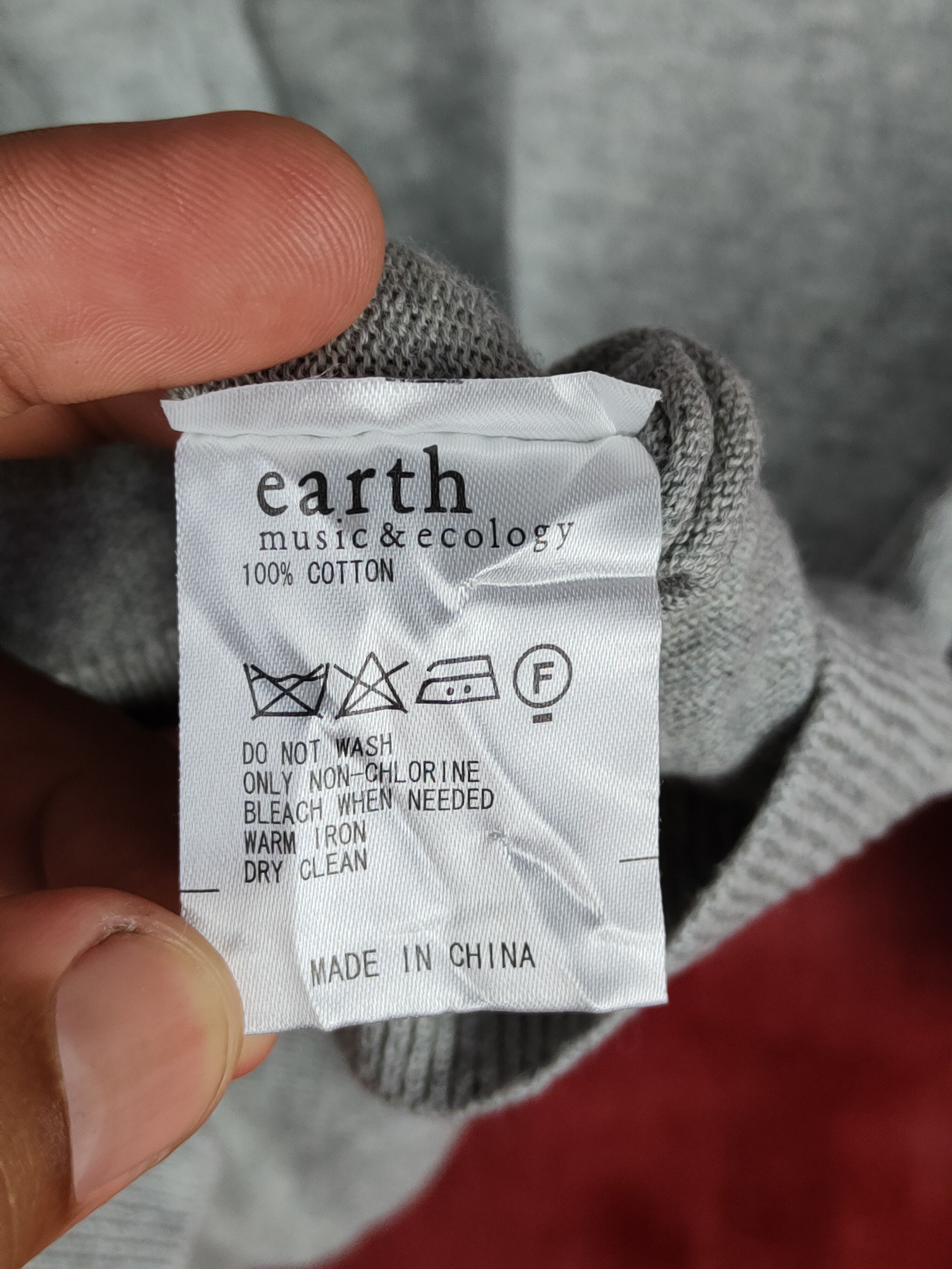 Japanese Brand × Vintage Earth Music & Ecology Gray Knitwear Cardigan #S1070 Size S / US 4 / IT 40 - 11 Thumbnail