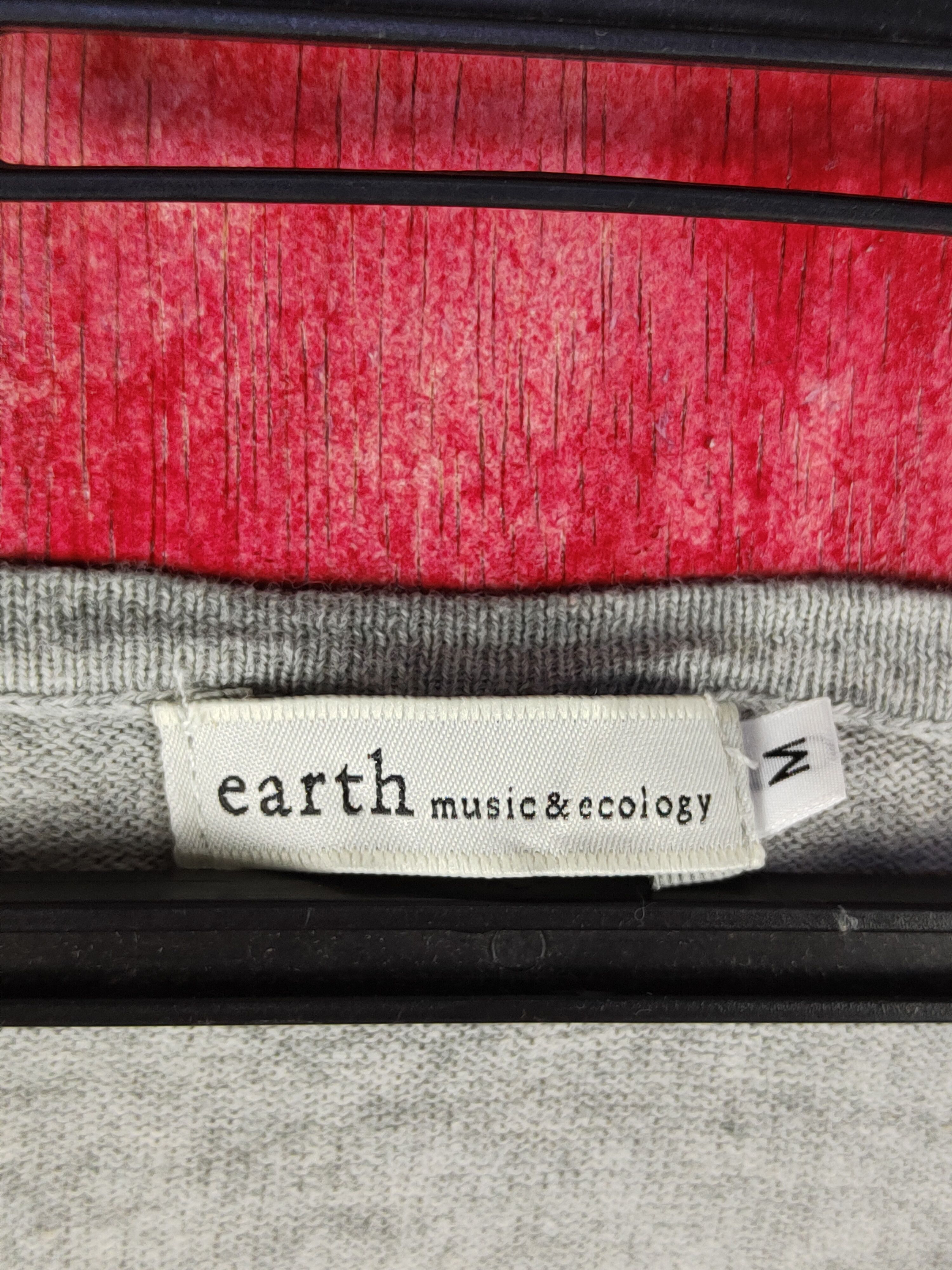 Japanese Brand × Vintage Earth Music & Ecology Gray Knitwear Cardigan #S1070 Size S / US 4 / IT 40 - 10 Thumbnail