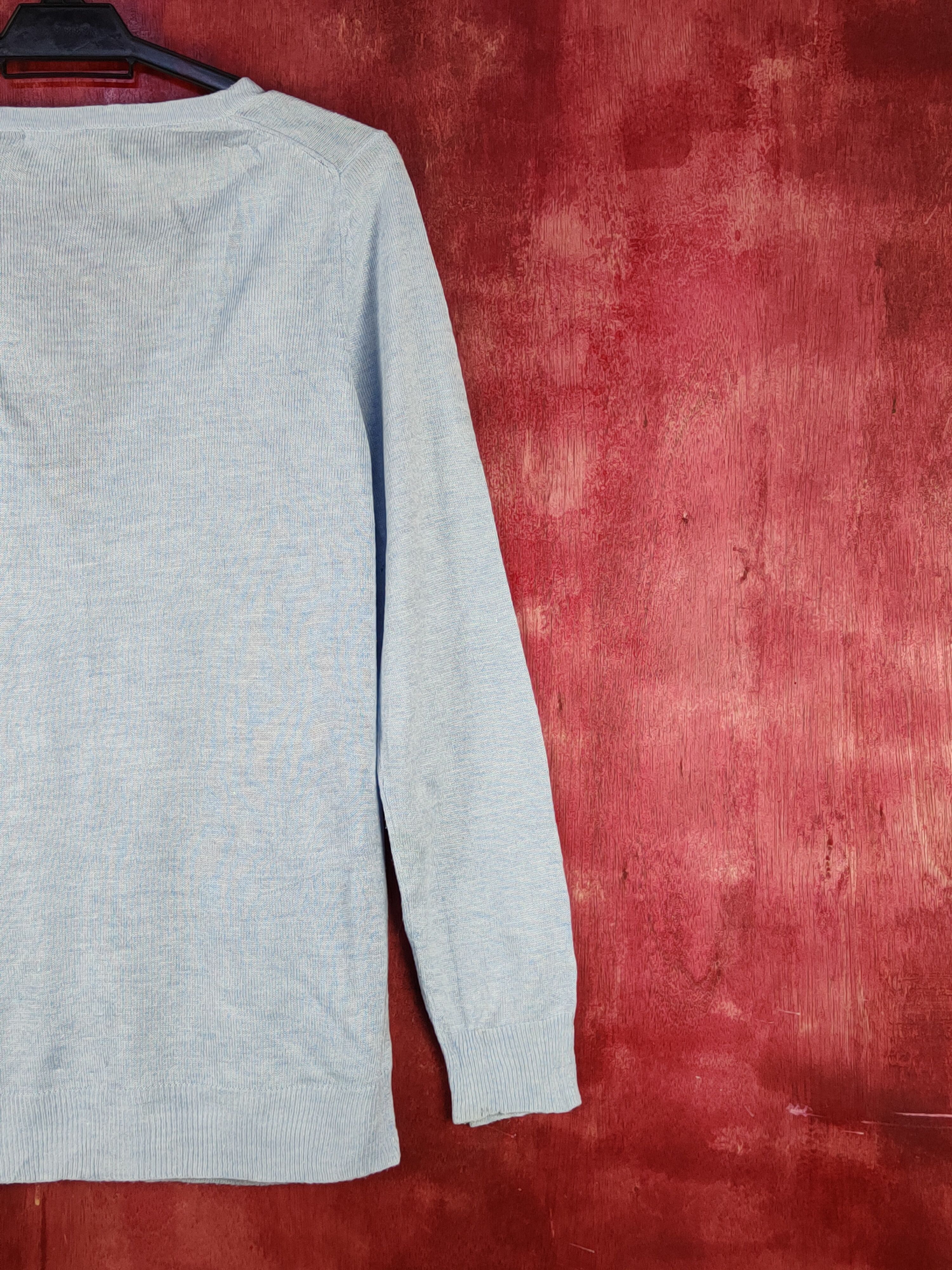 Japanese Brand × Vintage Comfo-Strain vintage Baby Blue Knitwear Cardigan #S1071 Size M / US 6-8 / IT 42-44 - 9 Thumbnail