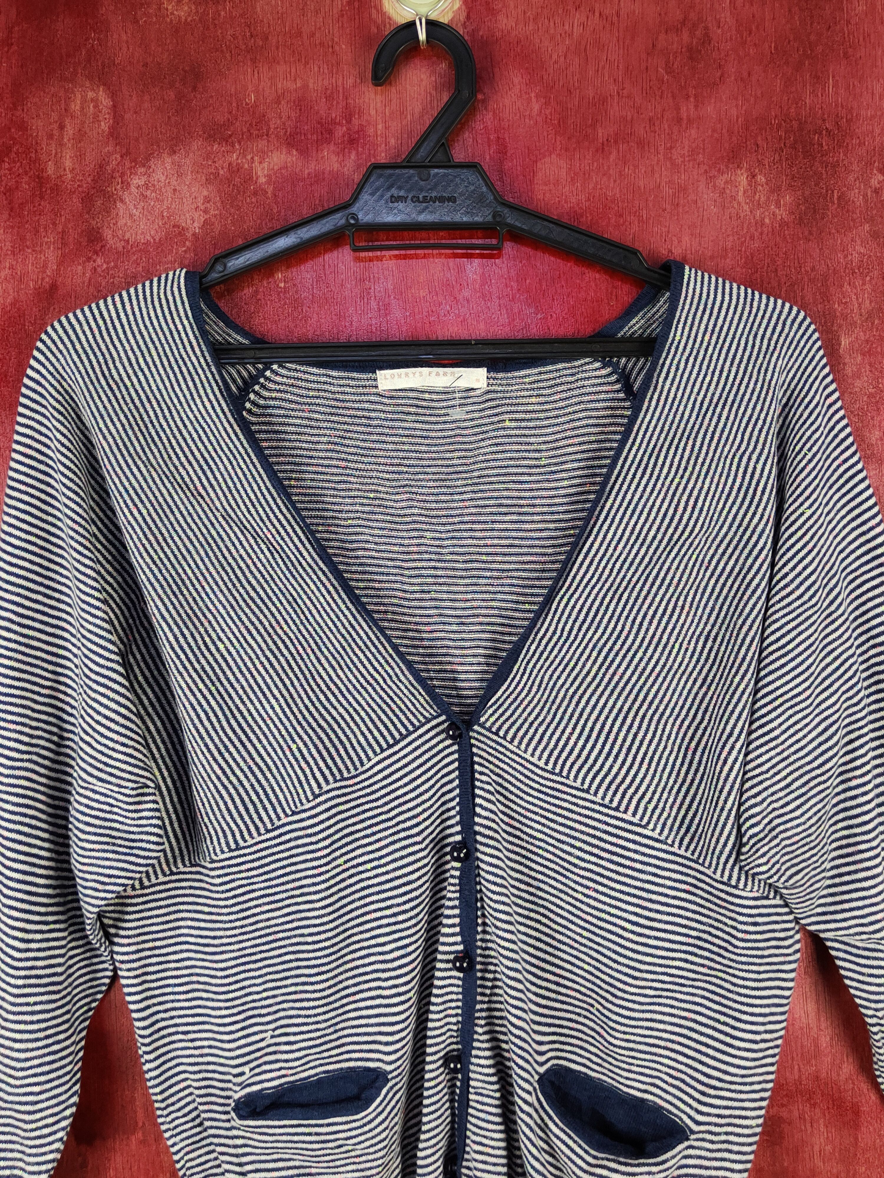 Japanese Brand × LOWRYS FARM Lowrys Farm Dark Blue Knitwear Cardigan #S1072 Size M / US 6-8 / IT 42-44 - 2 Thumbnail