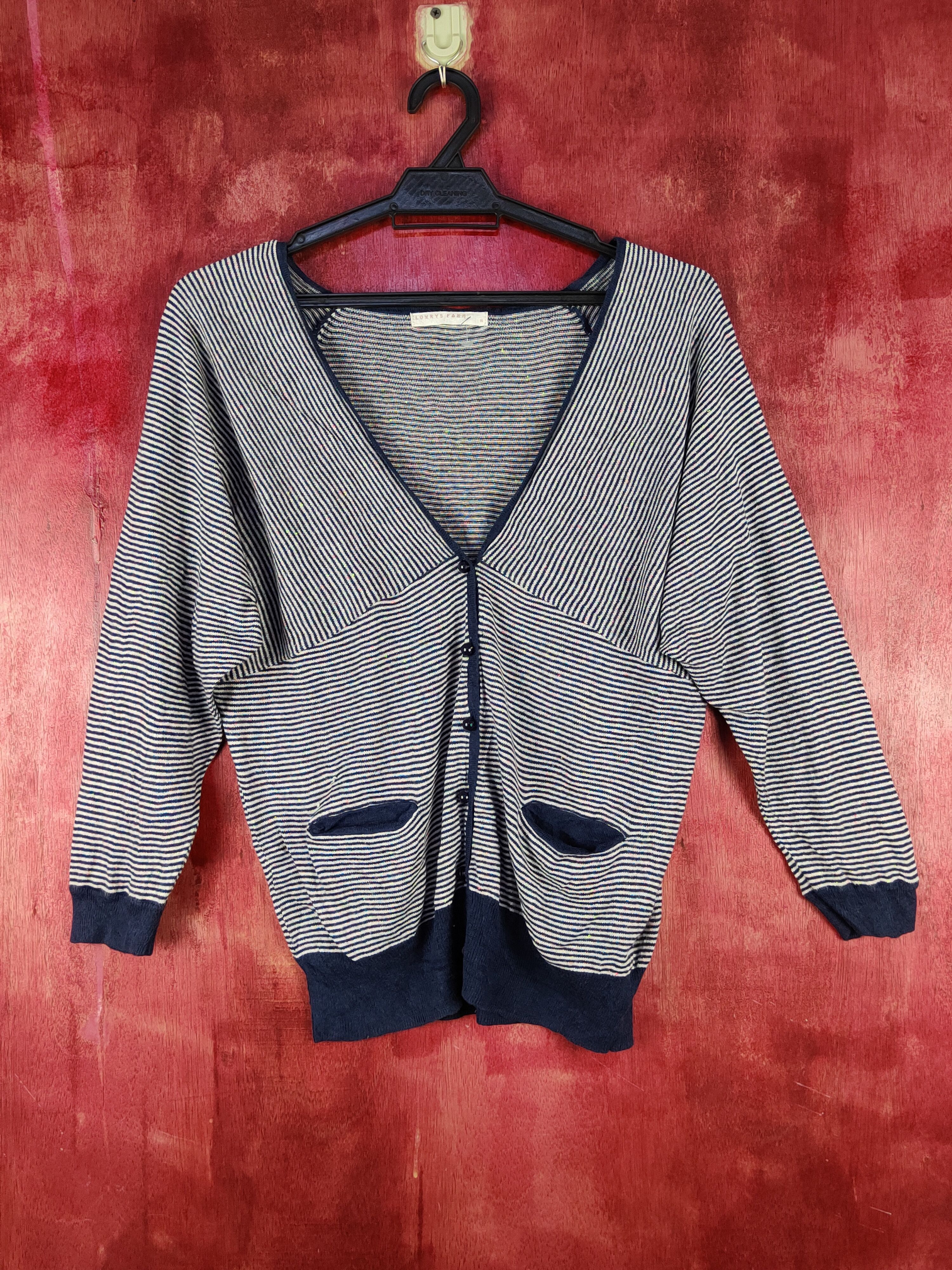 image of Dark Blue Knitwear Cardigan S1072, Women's (Size Medium)