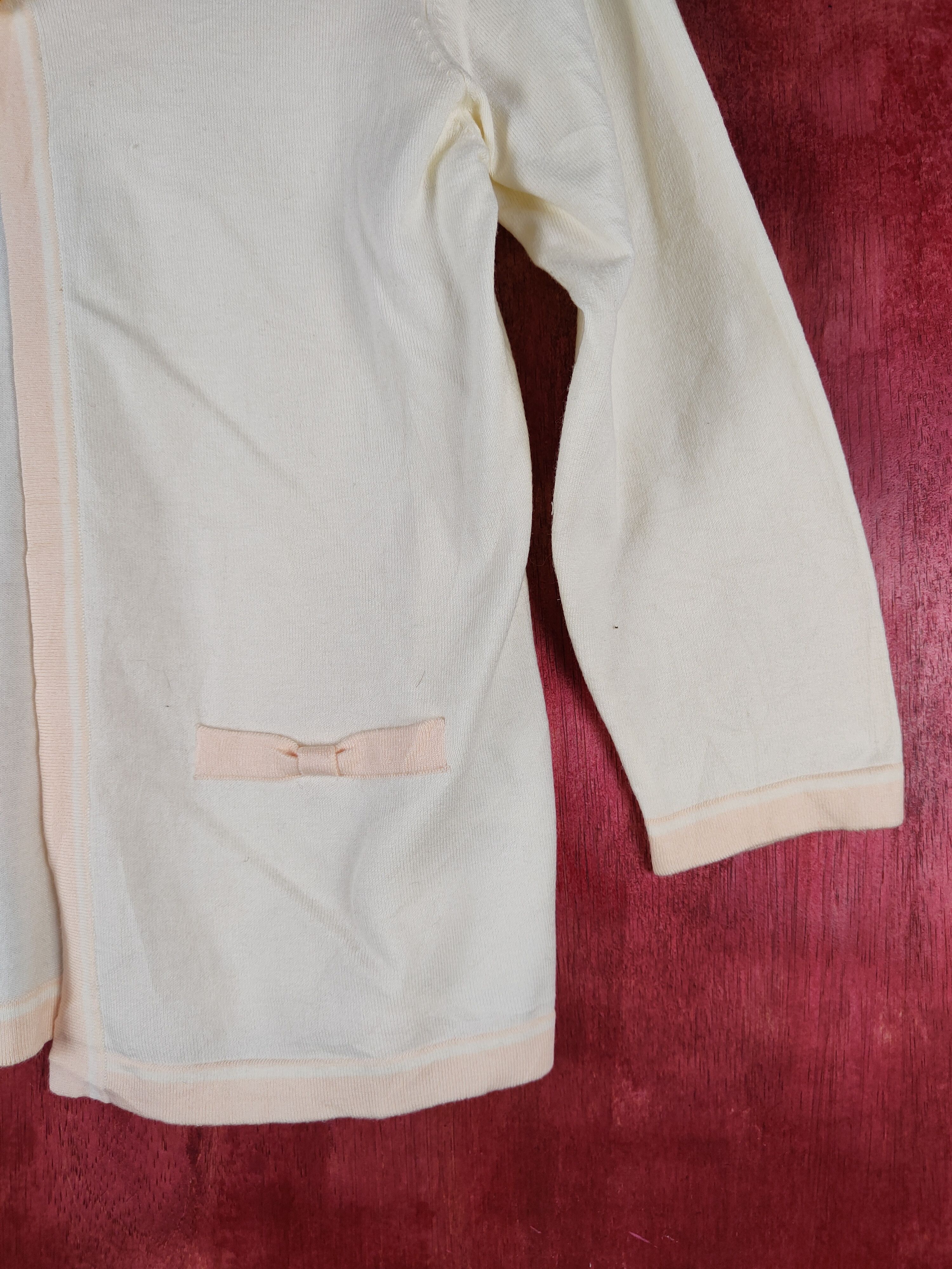 Japanese Brand × Vintage Laissé Passé Soft Yellow Knitwear Cardigan #S1073 Size S / US 4 / IT 40 - 6 Thumbnail