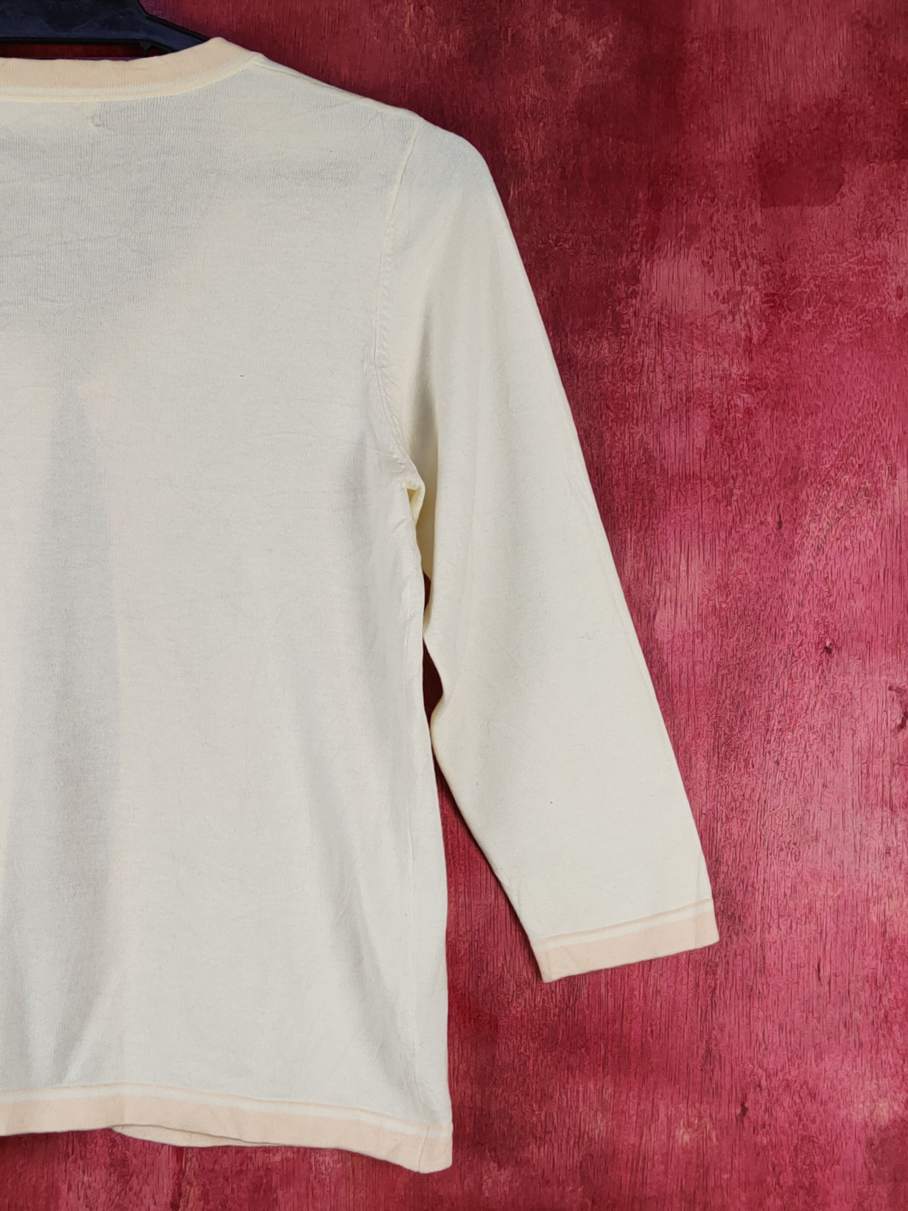 Japanese Brand × Vintage Laissé Passé Soft Yellow Knitwear Cardigan #S1073 Size S / US 4 / IT 40 - 9 Thumbnail