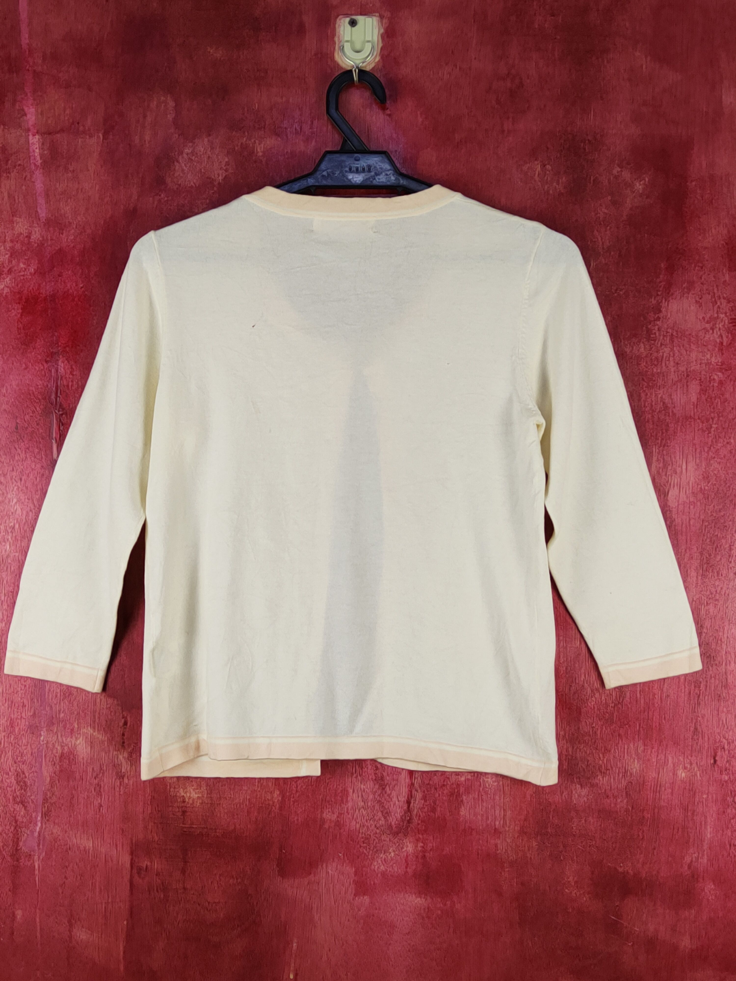 Japanese Brand × Vintage Laissé Passé Soft Yellow Knitwear Cardigan #S1073 Size S / US 4 / IT 40 - 7 Thumbnail
