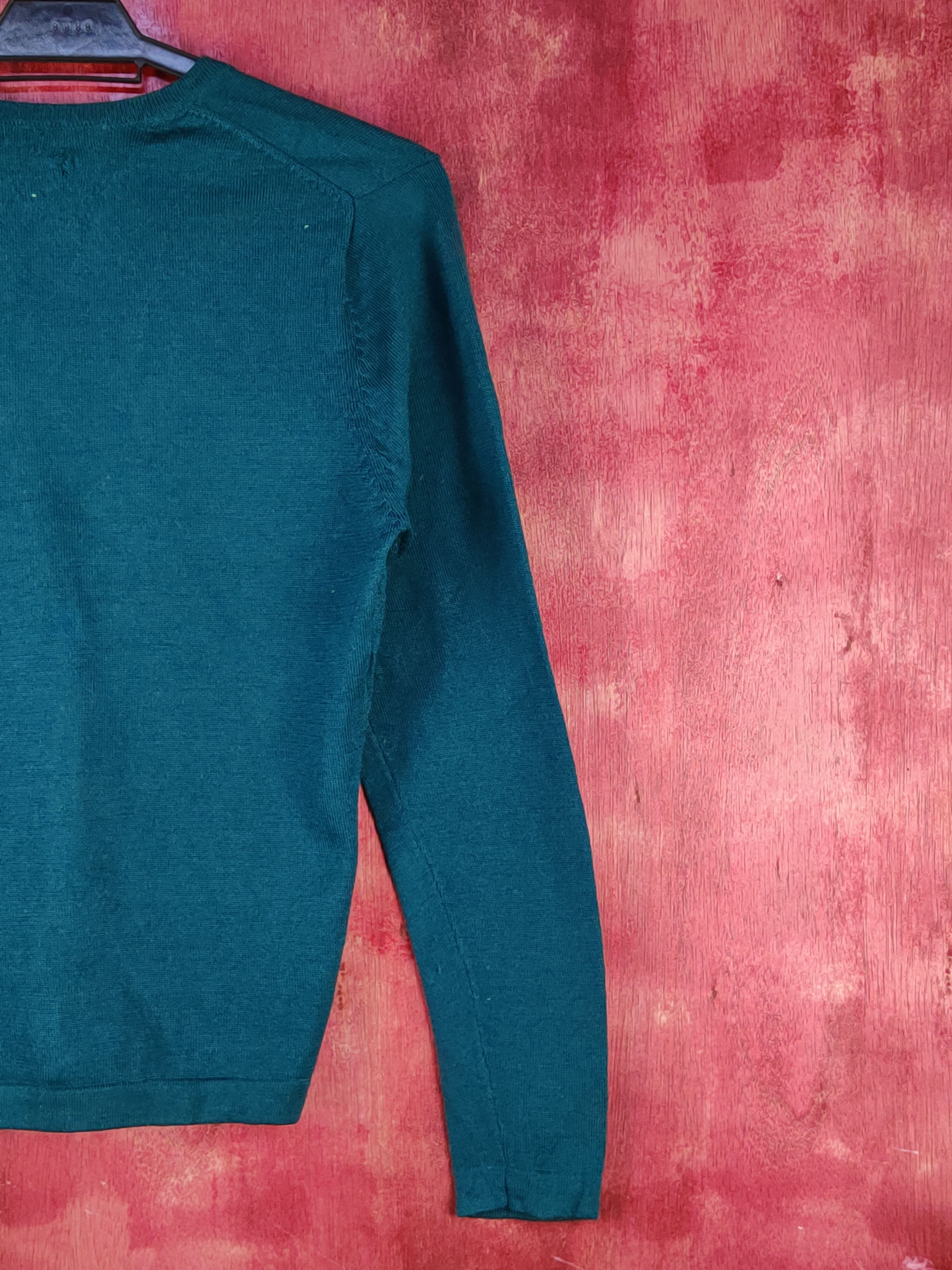 Japanese Brand × Vintage Gnentia Green distressed ripped Knitwear Cardigan #S1074 Size S / US 4 / IT 40 - 9 Thumbnail