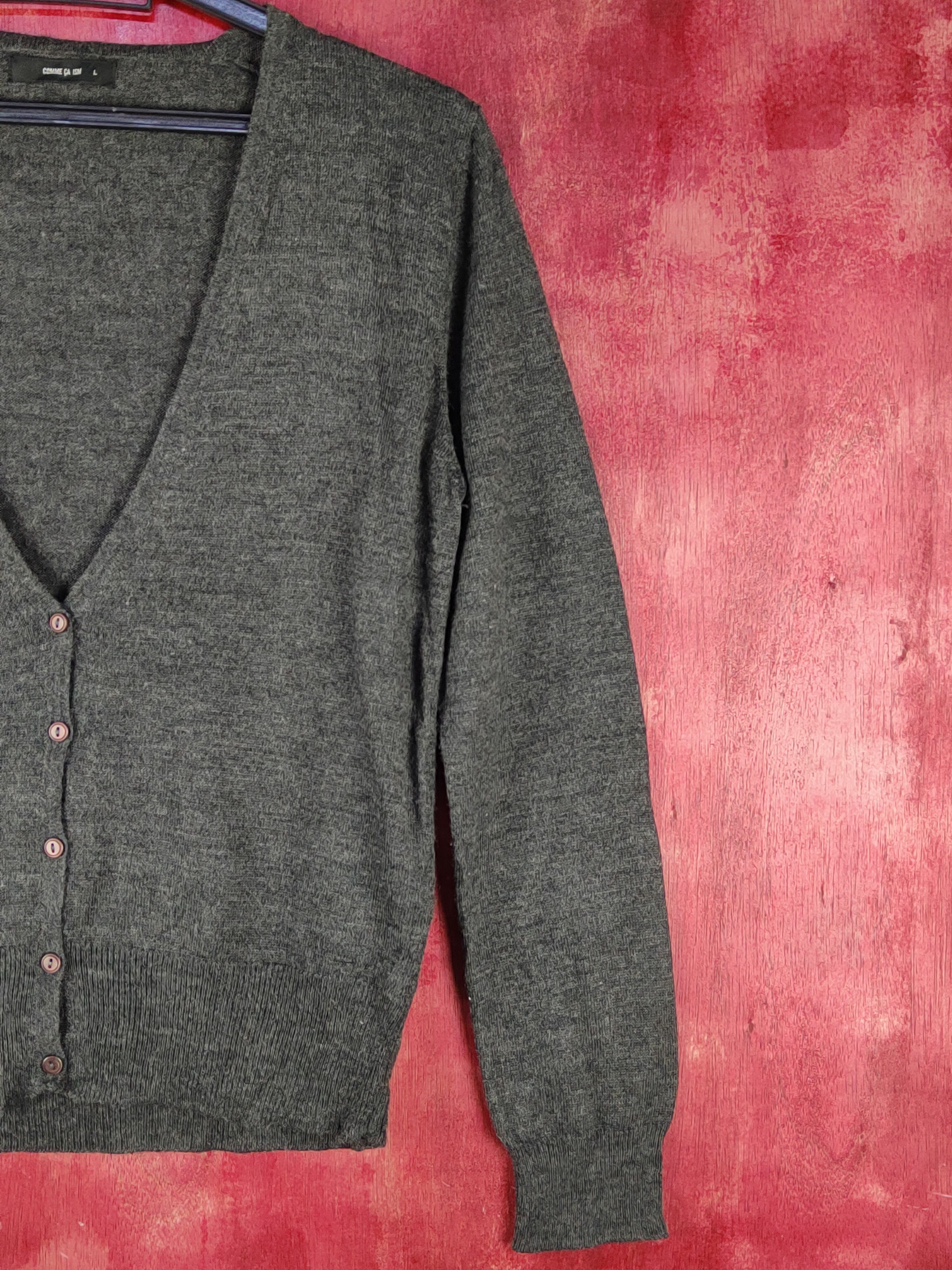 Comme Ca Ism Comme Ca Ism Dark Gray Knitwear Cardigan #S1075 Size L / US 10 / IT 46 - 4 Thumbnail