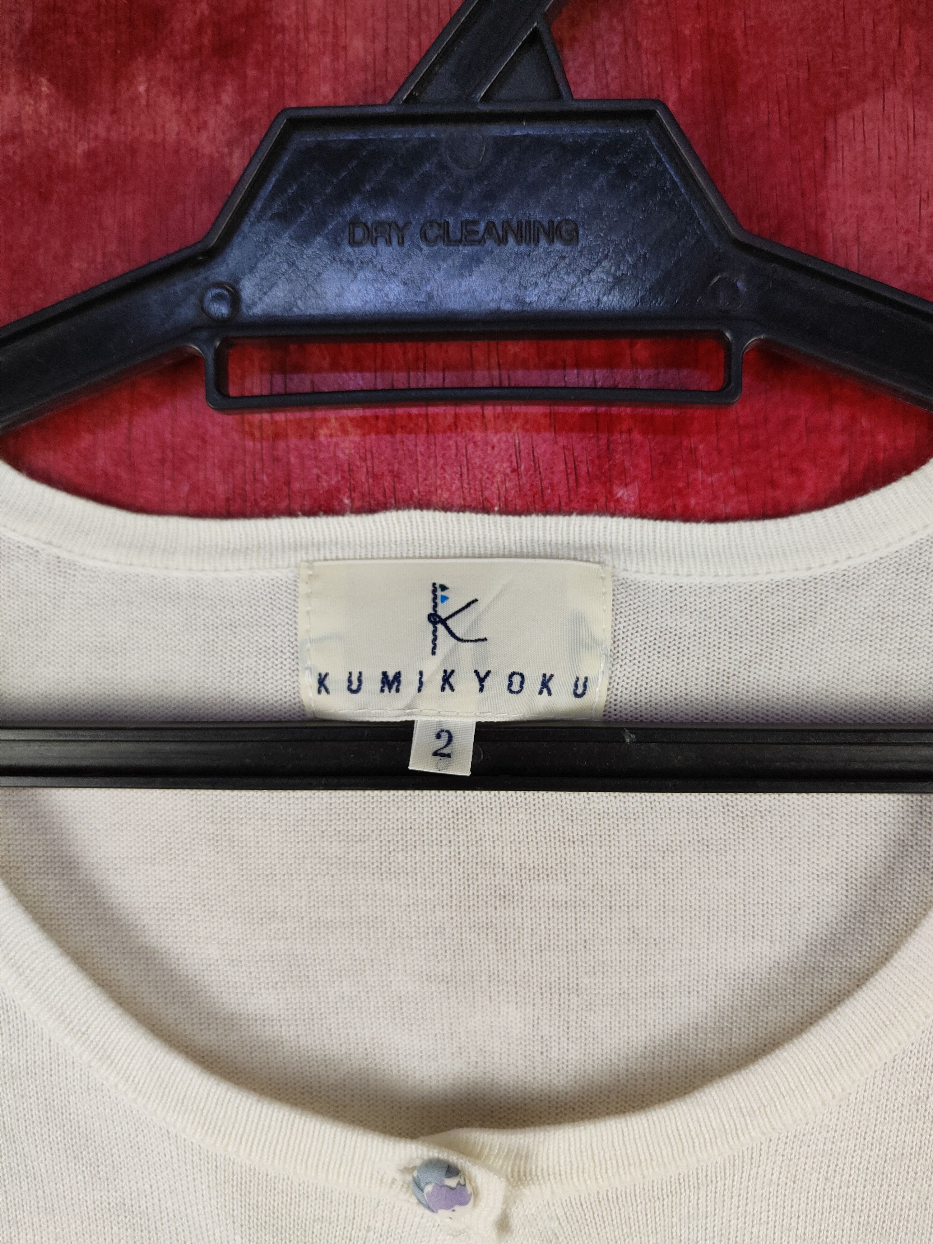 Japanese Brand × Vintage Kumikyoku Ivory Knitwear Cardigan #S1076 Size S / US 4 / IT 40 - 8 Thumbnail