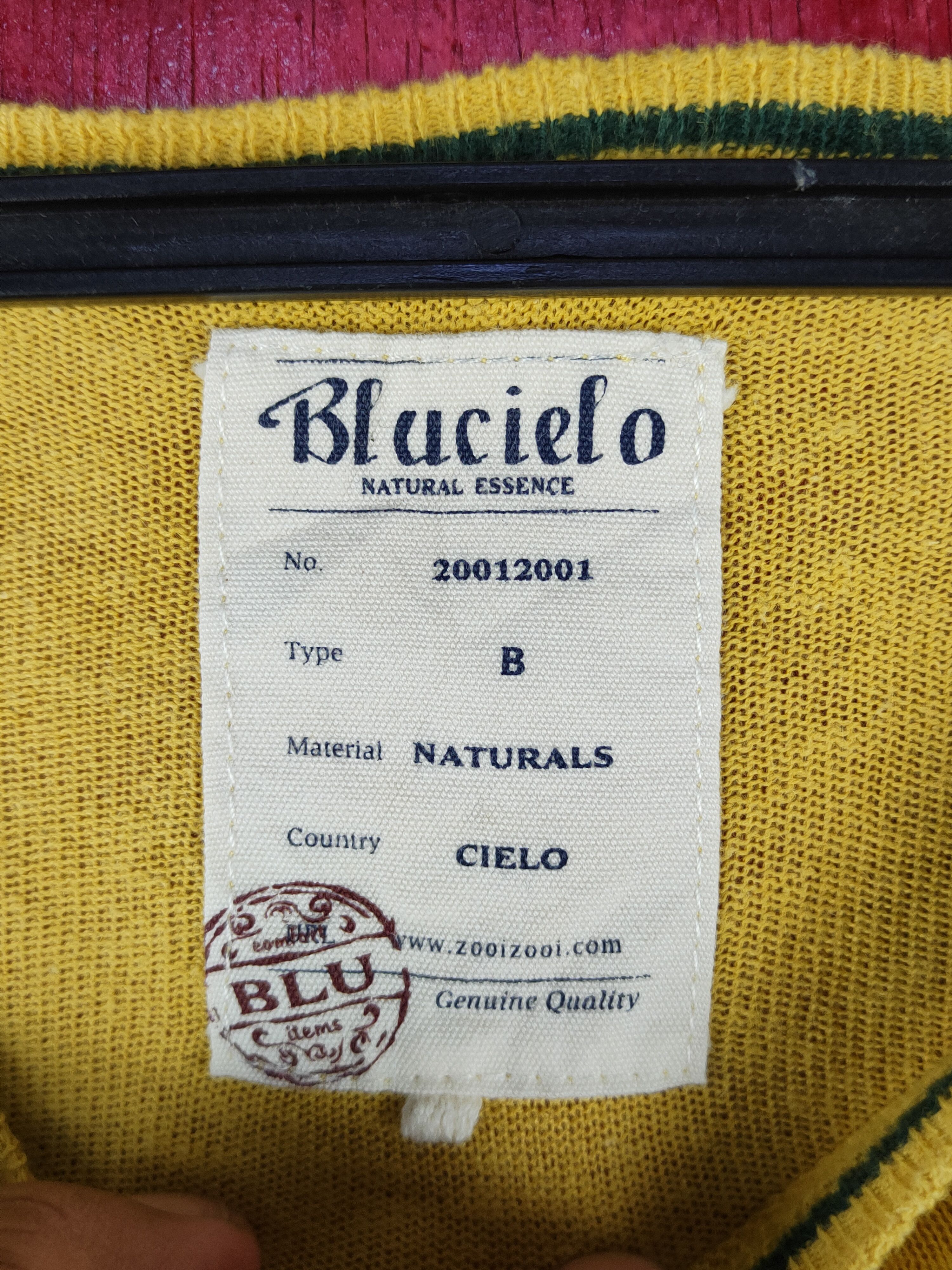 Japanese Brand Blucielo Mustard Knitwear Cardigan #S1077 Size M / US 6-8 / IT 42-44 - 8 Thumbnail