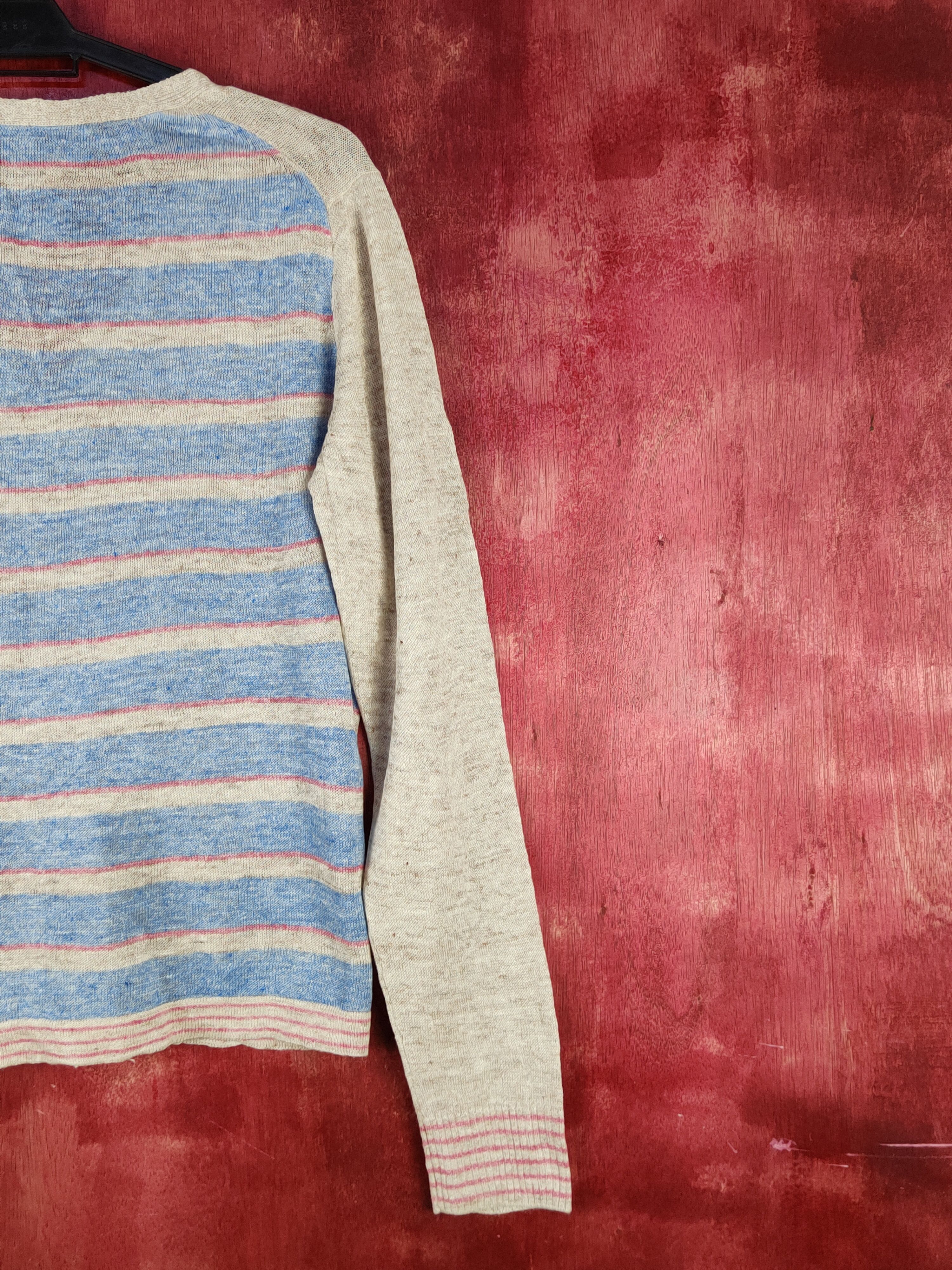 Japanese Brand Eglantine Blue/Gray Knitwear Cardigan #S1078 Size M / US 6-8 / IT 42-44 - 7 Thumbnail