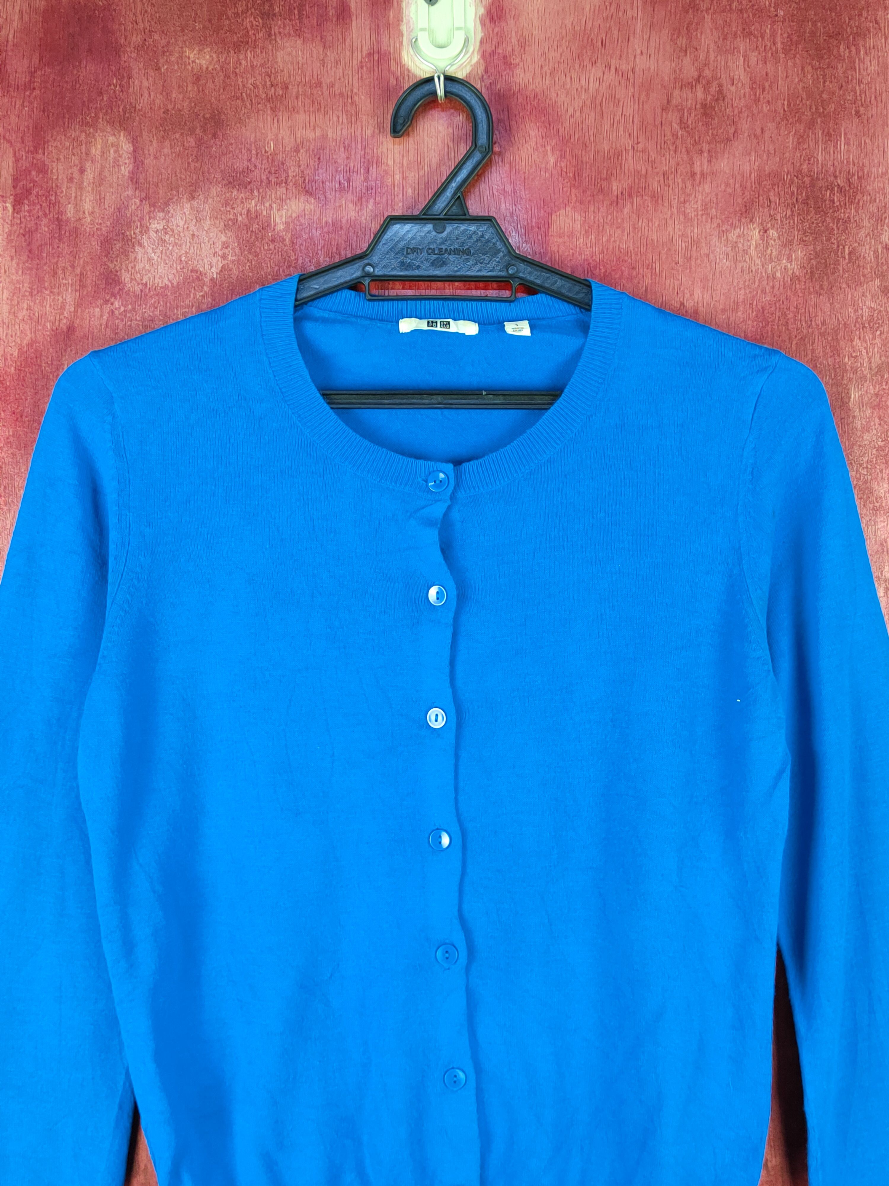 Japanese Brand Uniqlo Blue Knitwear Cardigan japan vintage #S1081 Size S / US 4 / IT 40 - 2 Thumbnail