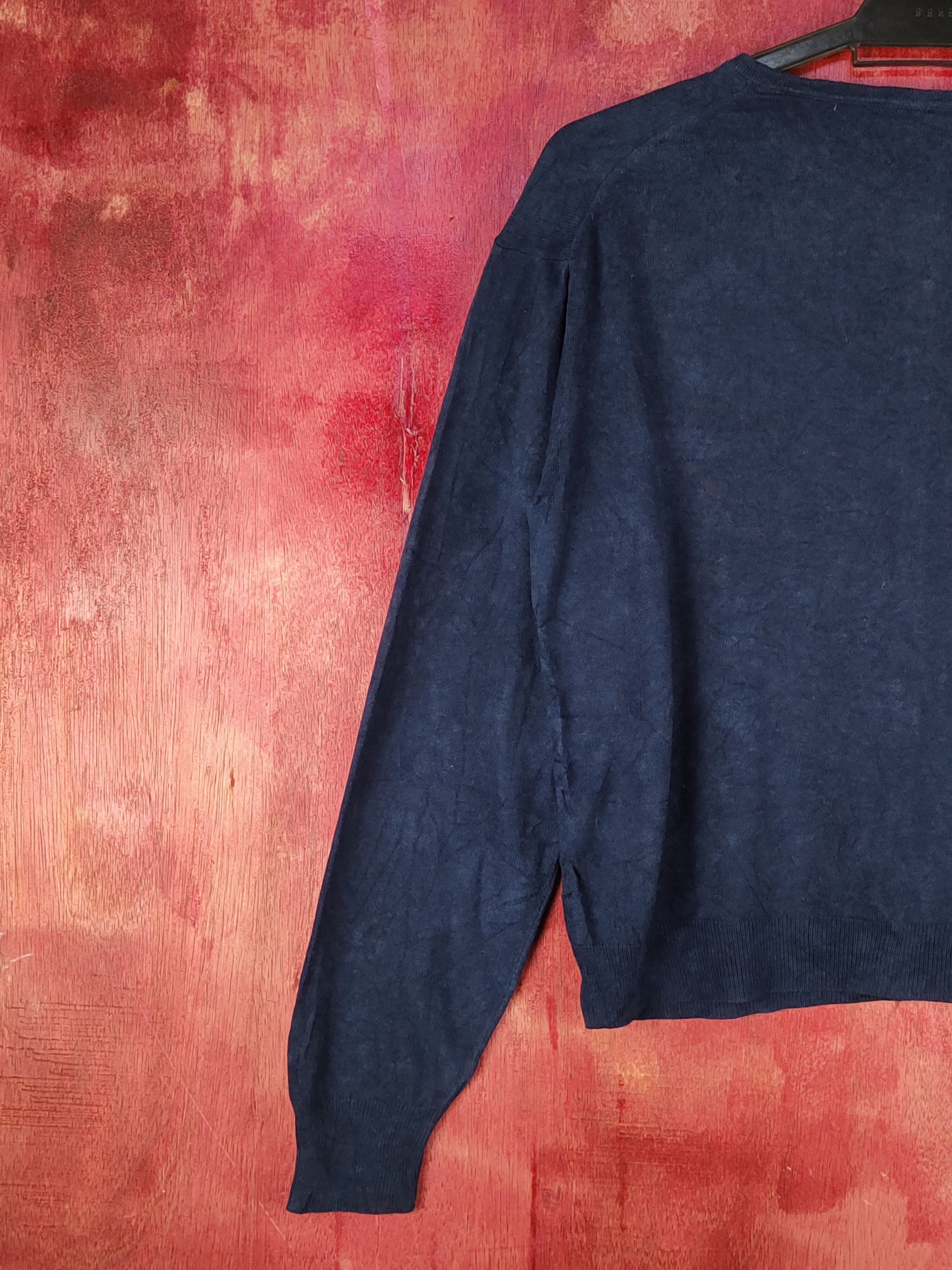 Japanese Brand Earth Mucis & Ecology Navy Knitwear Crop Tops #S1082 Size M / US 6-8 / IT 42-44 - 6 Thumbnail