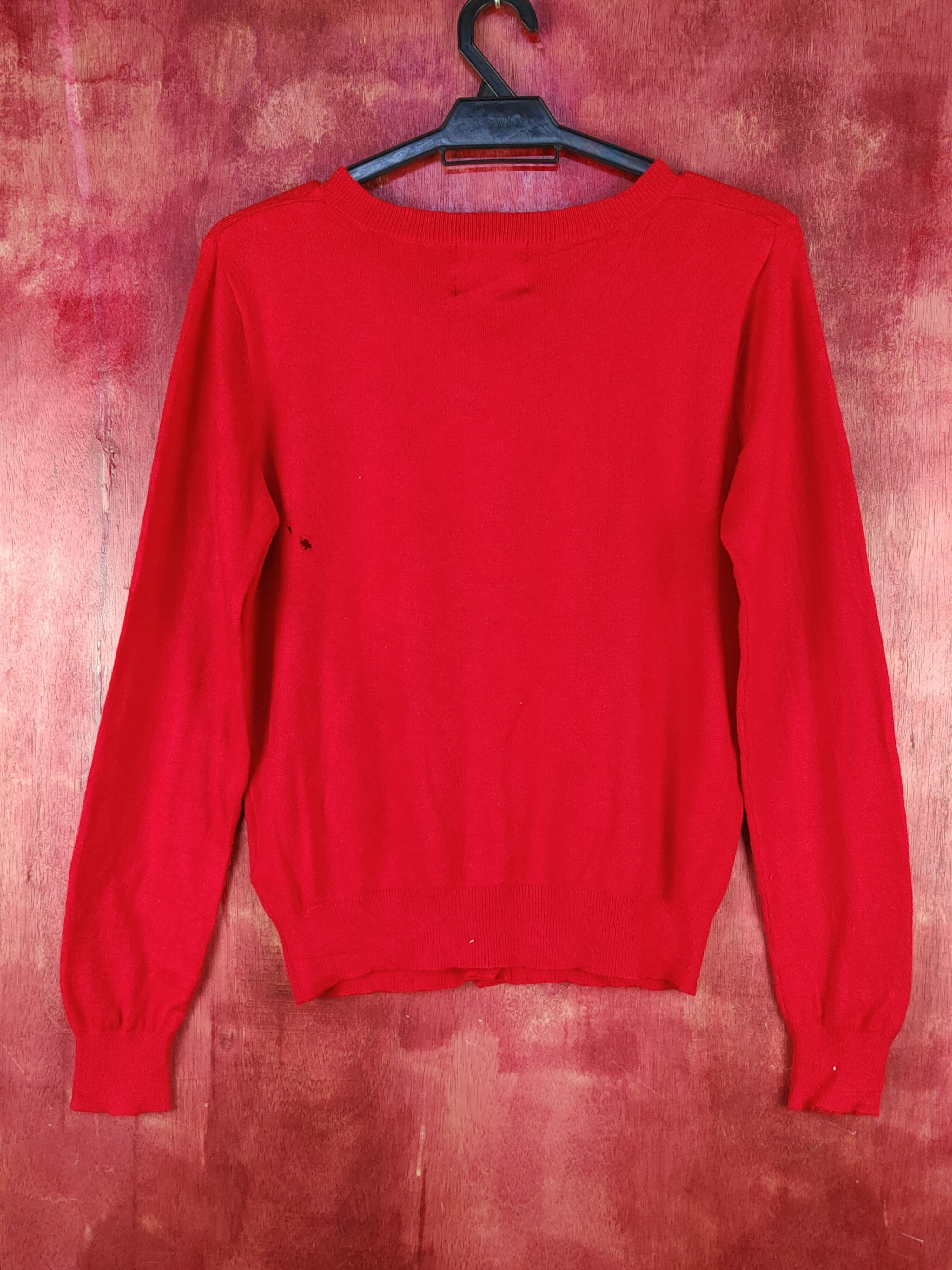 Cartoon Network Sorridere-Hello Kitty Red Knitwear Cardigan #S1083 Size M / US 6-8 / IT 42-44 - 5 Thumbnail