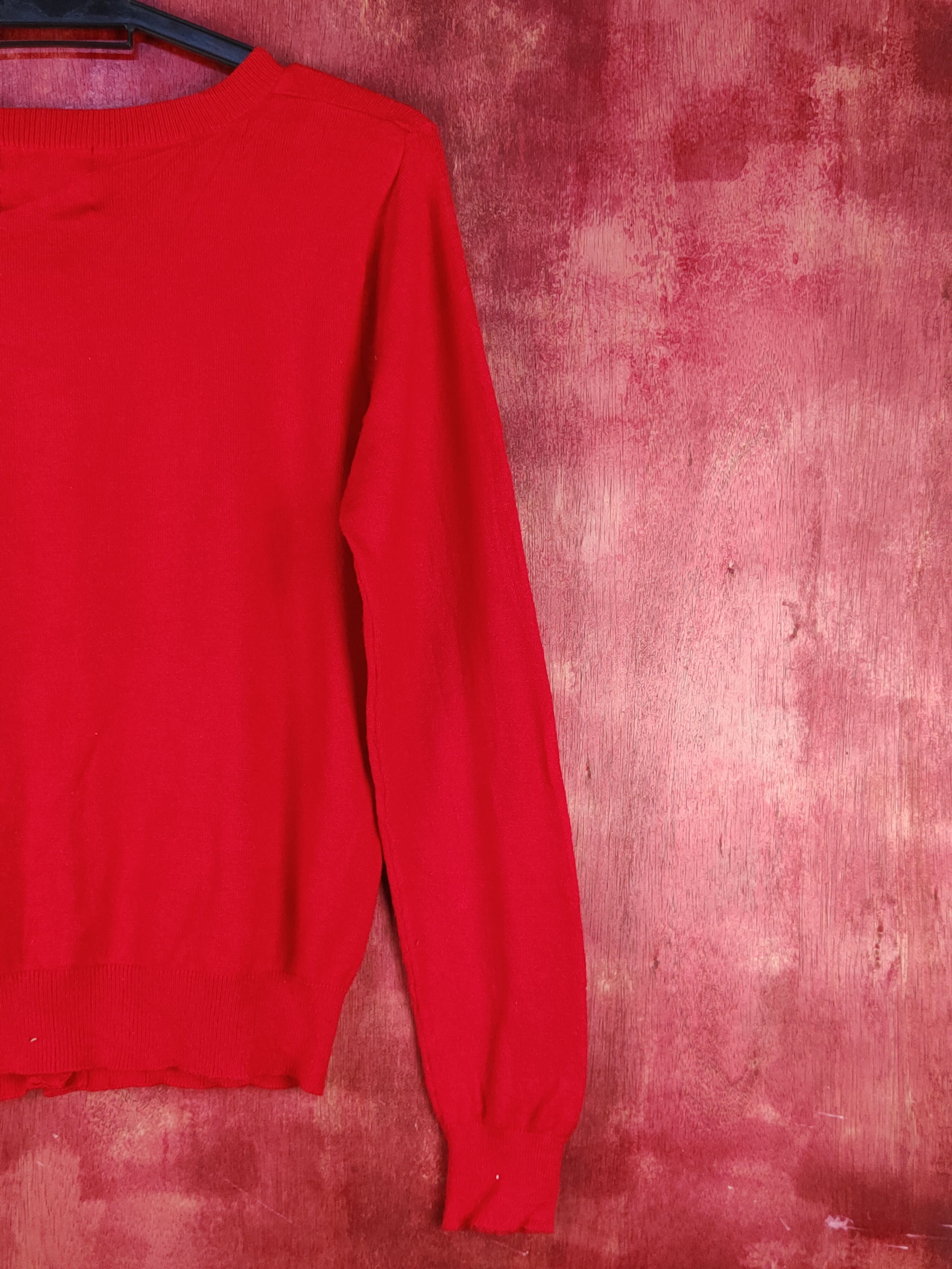 Cartoon Network Sorridere-Hello Kitty Red Knitwear Cardigan #S1083 Size M / US 6-8 / IT 42-44 - 8 Thumbnail