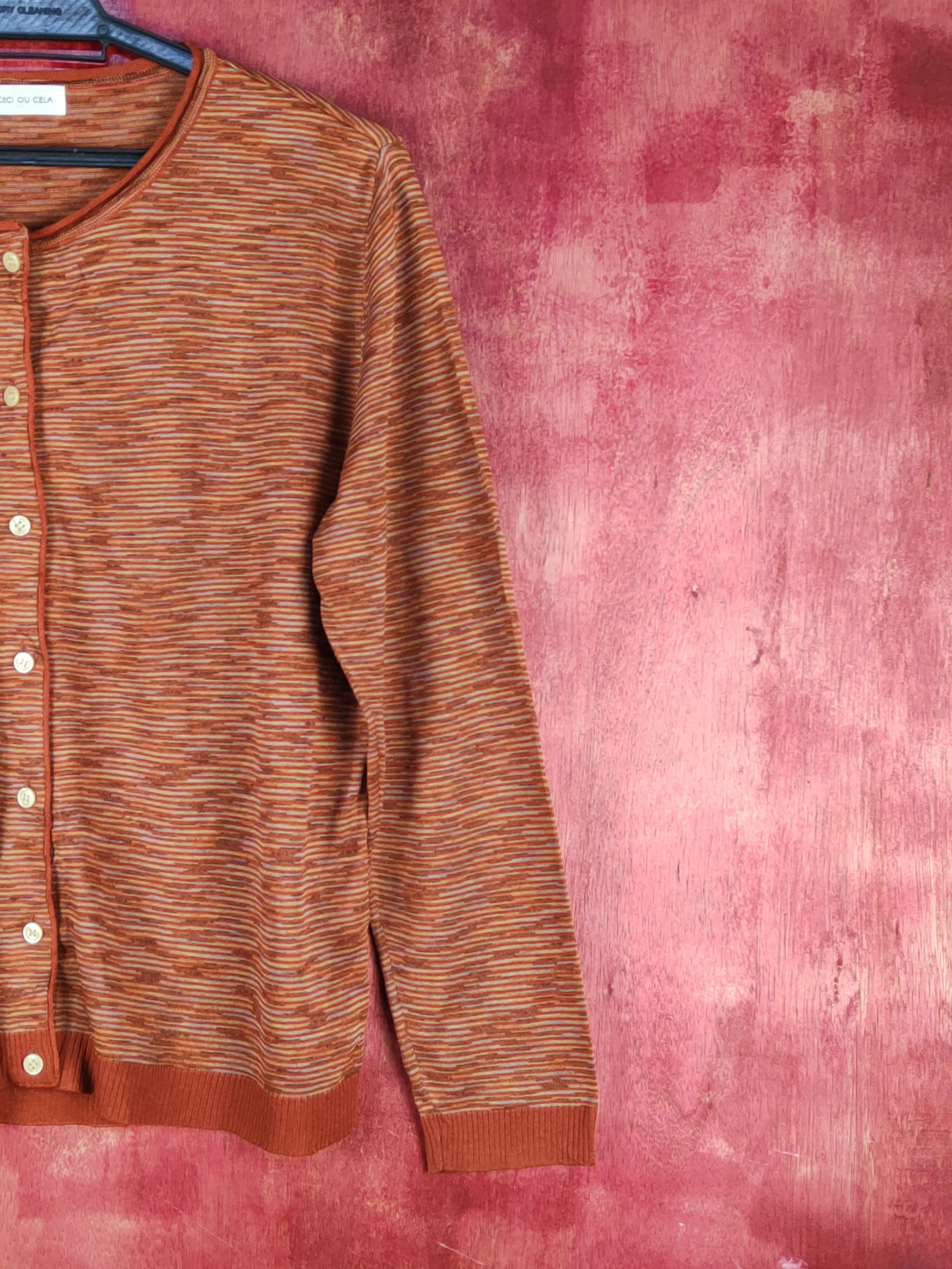 Japanese Brand Ceci Ou Cela Brown vintage Knitwear Cardigan #S1084 Size M / US 6-8 / IT 42-44 - 4 Thumbnail