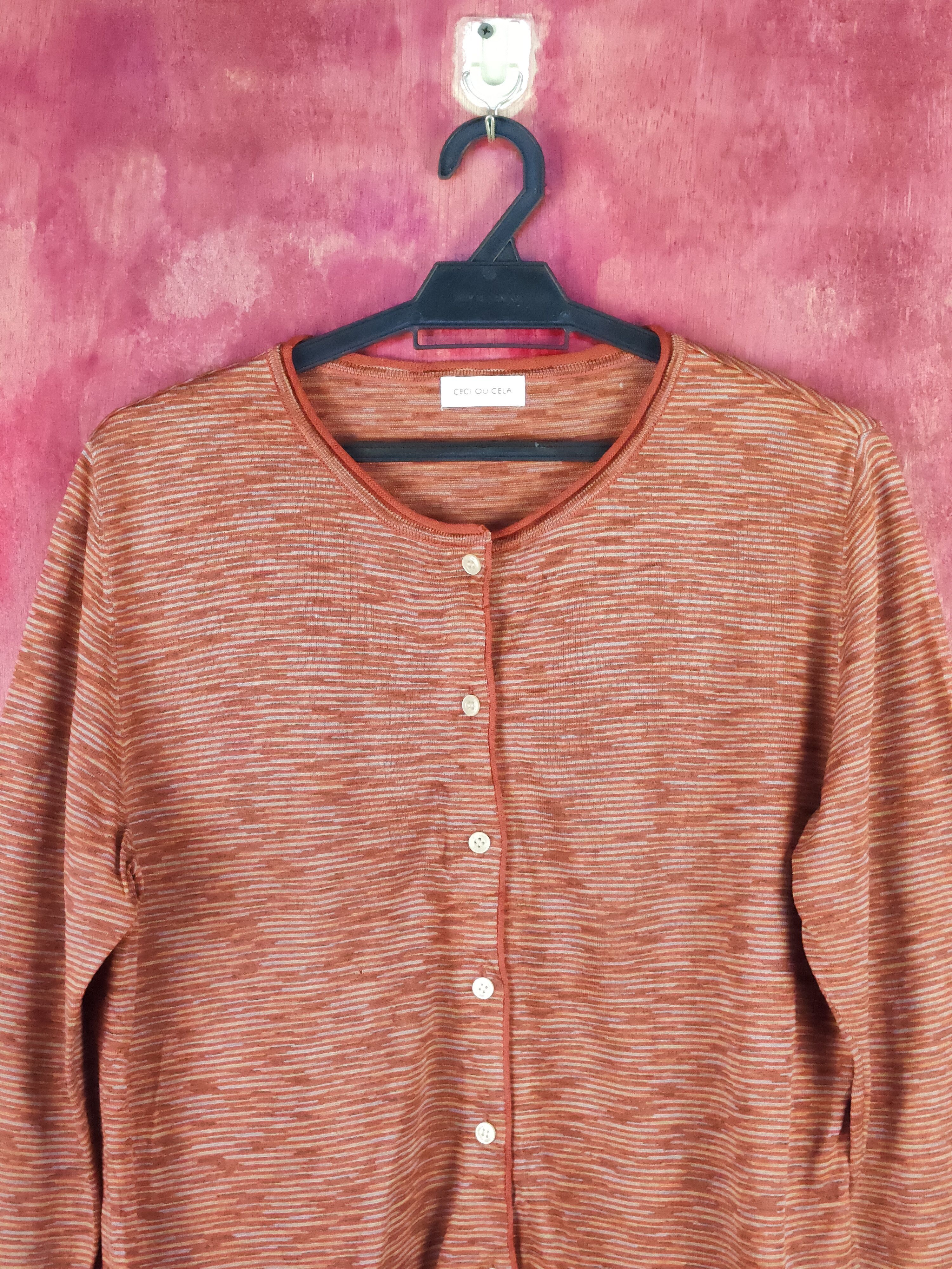 Japanese Brand Ceci Ou Cela Brown vintage Knitwear Cardigan #S1084 Size M / US 6-8 / IT 42-44 - 2 Thumbnail