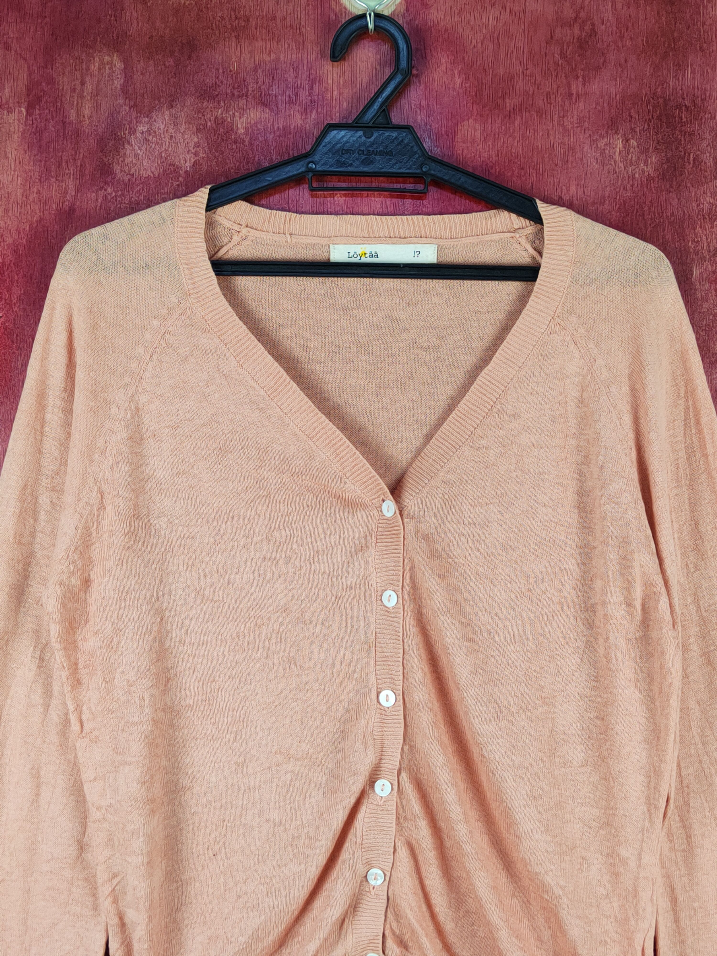 Japanese Brand Loytää Peach Knitwear Cardigan #S1085 Size M / US 6-8 / IT 42-44 - 2 Thumbnail