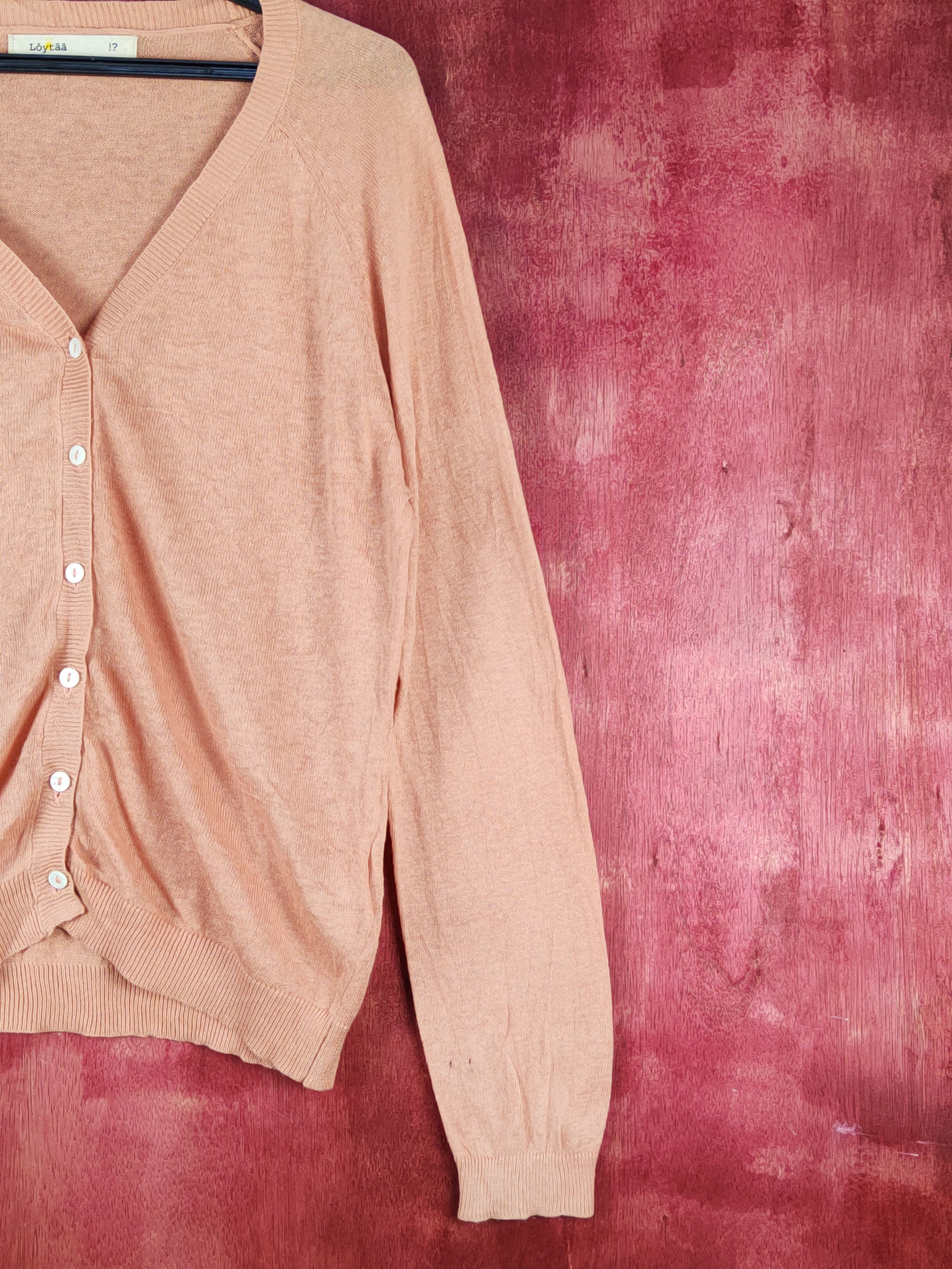 Japanese Brand Loytää Peach Knitwear Cardigan #S1085 Size M / US 6-8 / IT 42-44 - 4 Thumbnail