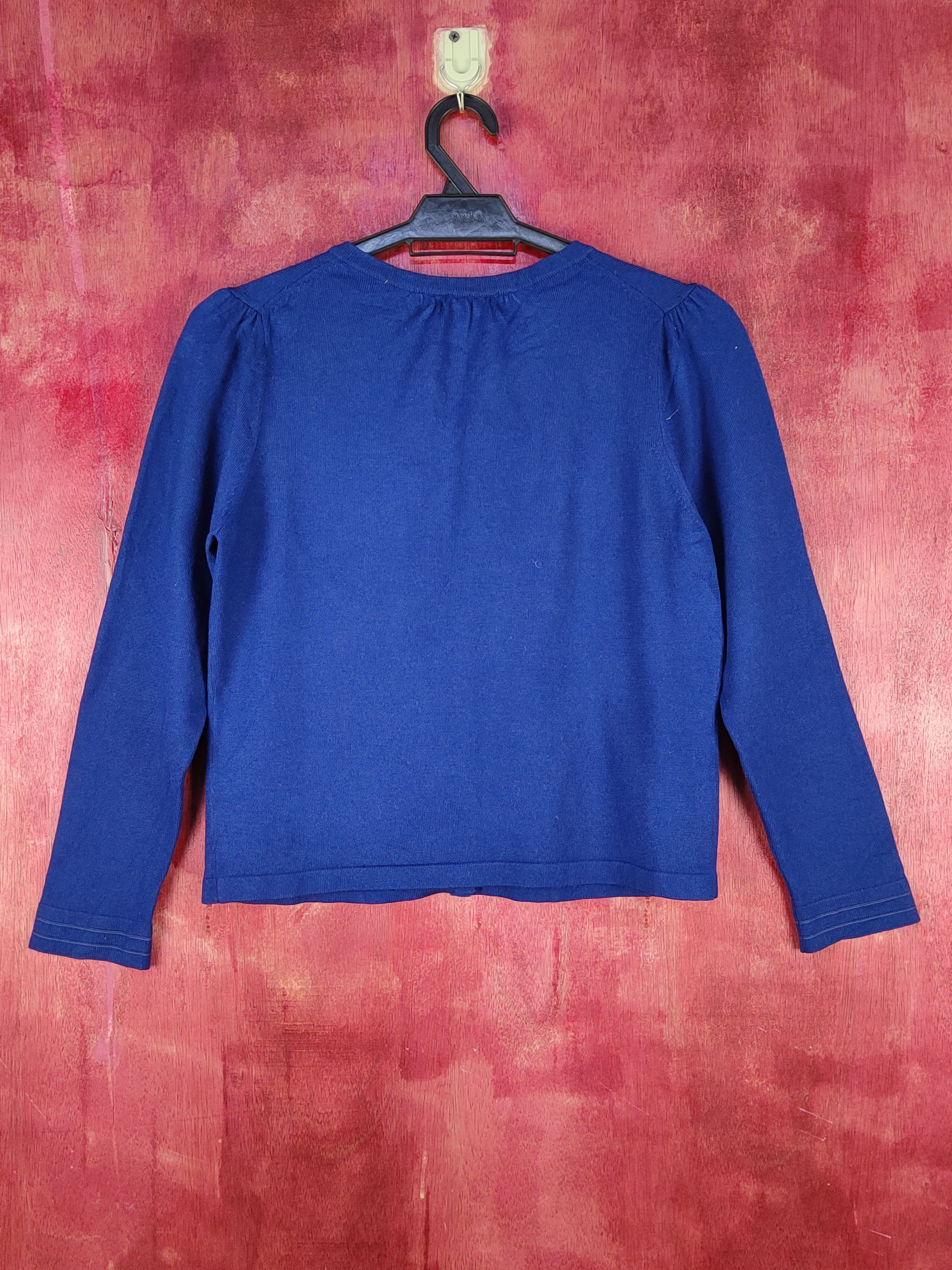 Japanese Brand Clear Impression Dark Blue Knitwear Cardigan #S1086 Size S / US 4 / IT 40 - 5 Thumbnail