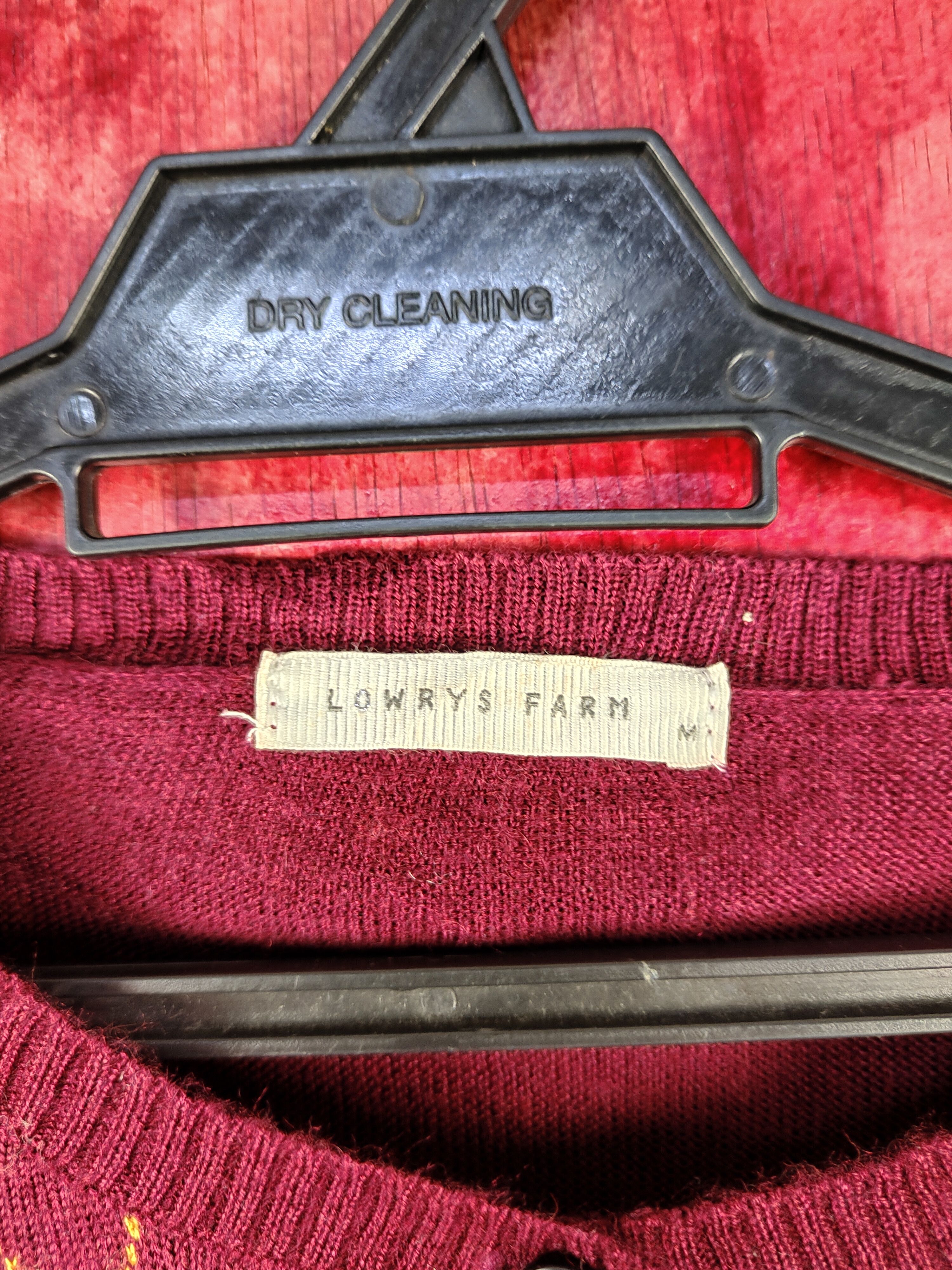 Japanese Brand Lowrys Farm Dark Purple Knitwear Cardigan #S1089 Size M / US 6-8 / IT 42-44 - 8 Thumbnail