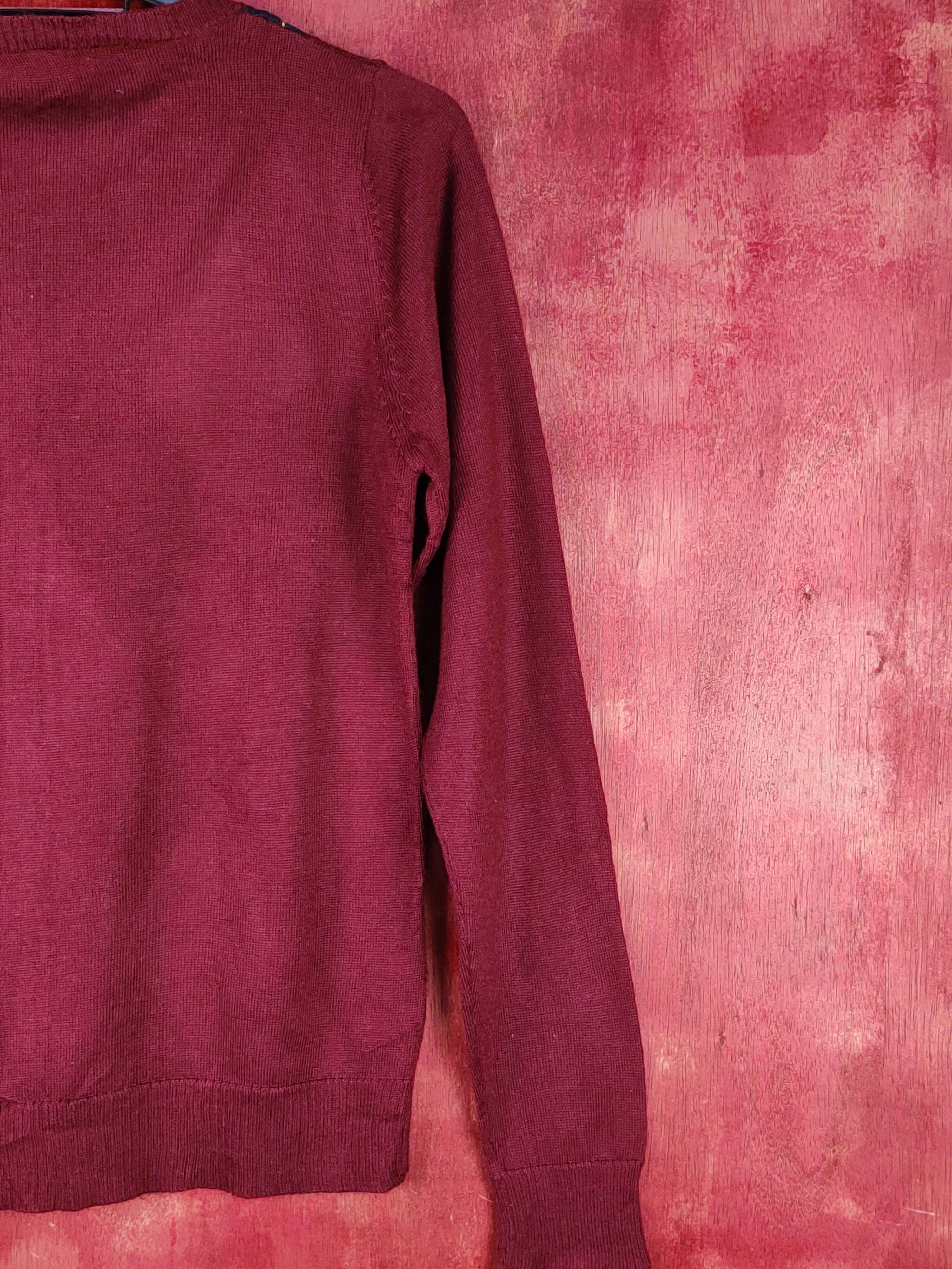 Japanese Brand Lowrys Farm Dark Purple Knitwear Cardigan #S1089 Size M / US 6-8 / IT 42-44 - 6 Thumbnail