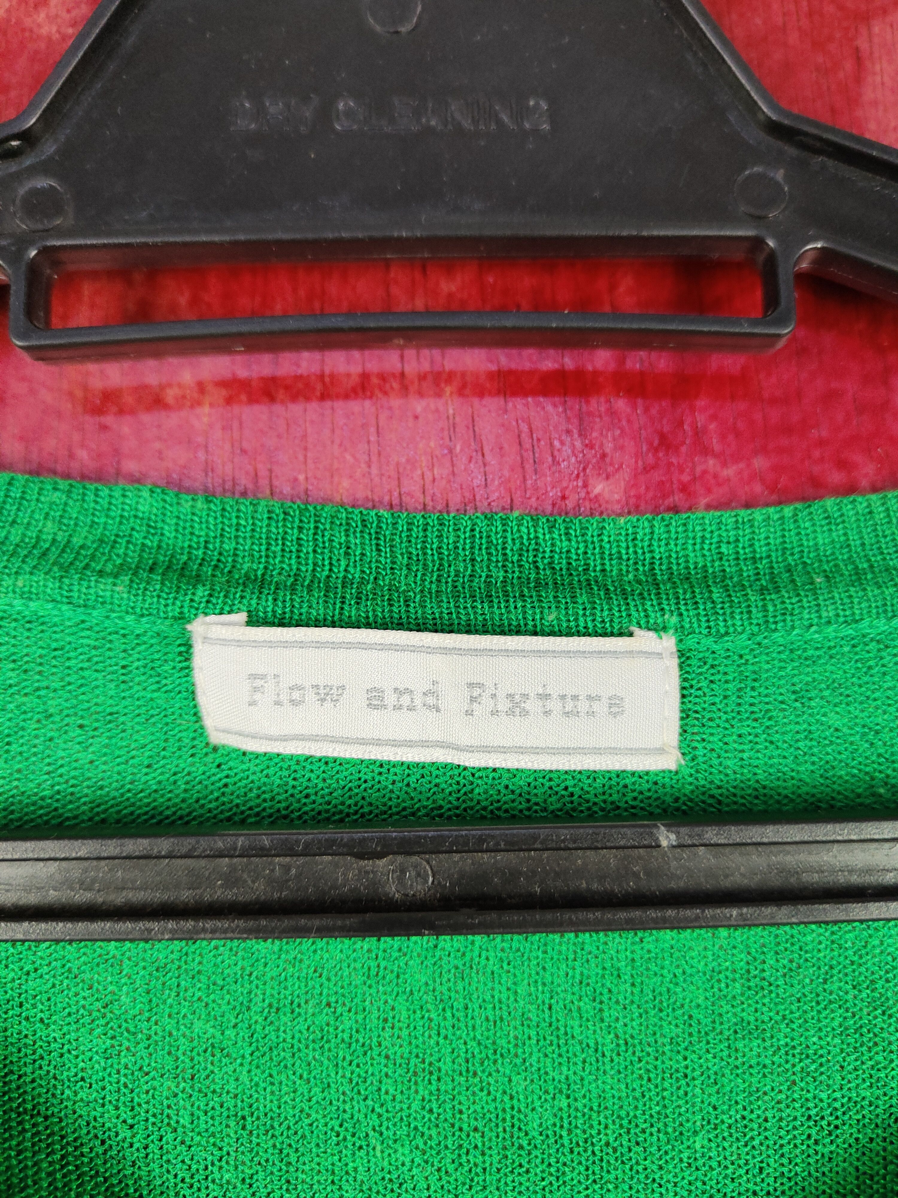Japanese Brand Flow And Fixture Green Knitwear Cardigan #S1090 Size M / US 6-8 / IT 42-44 - 9 Thumbnail