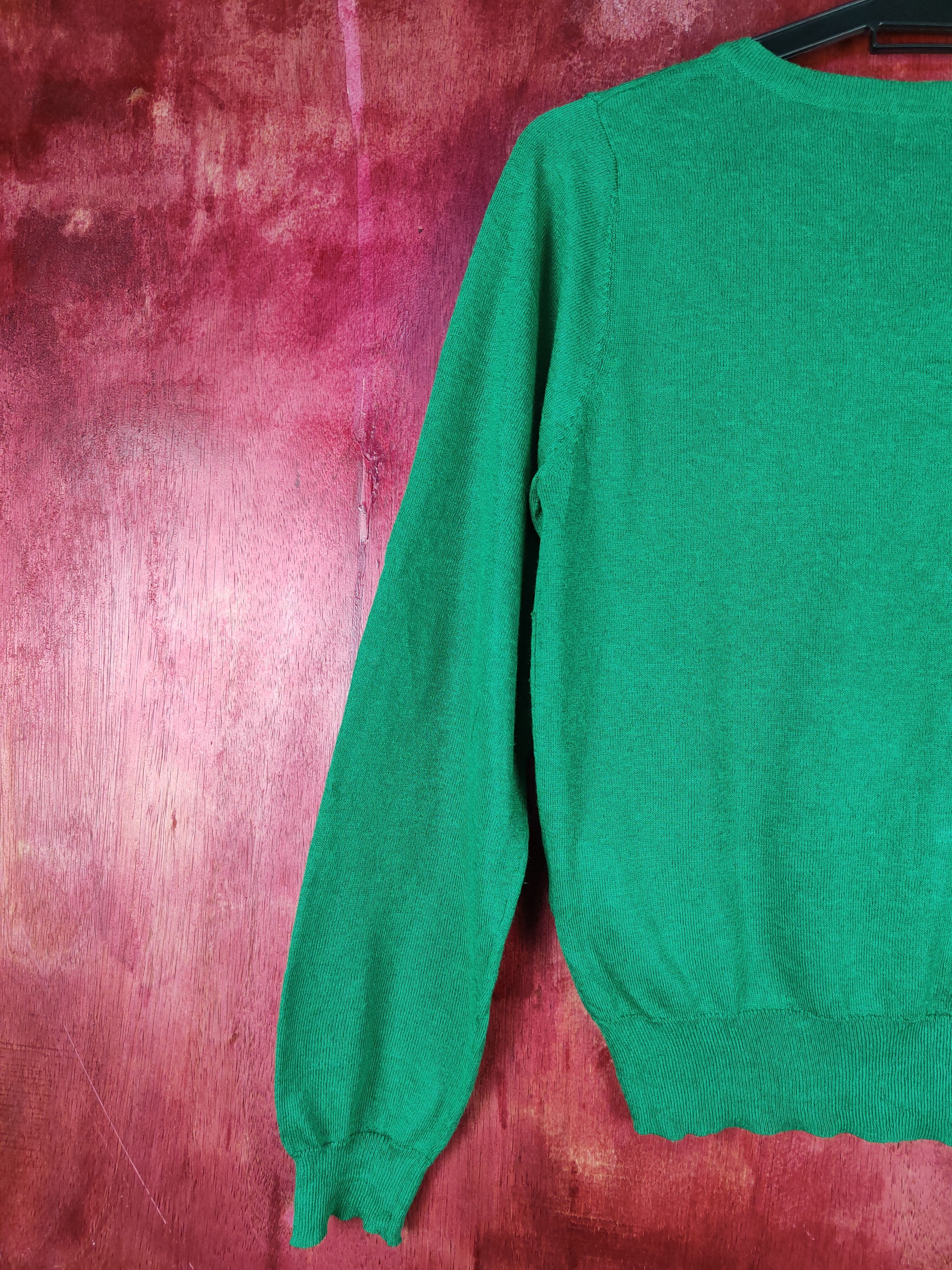 Japanese Brand Flow And Fixture Green Knitwear Cardigan #S1090 Size M / US 6-8 / IT 42-44 - 8 Thumbnail