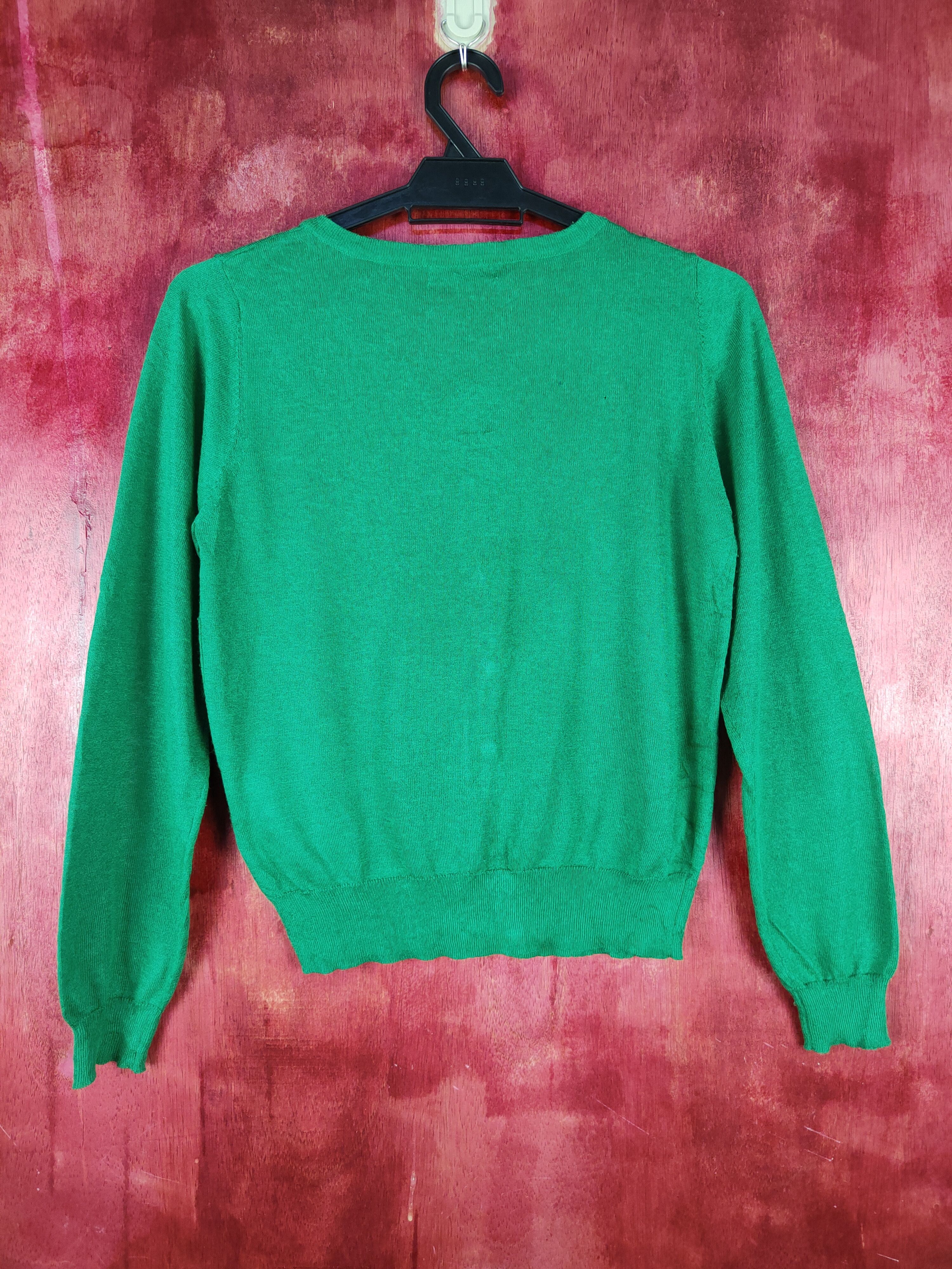 Japanese Brand Flow And Fixture Green Knitwear Cardigan #S1090 Size M / US 6-8 / IT 42-44 - 6 Thumbnail