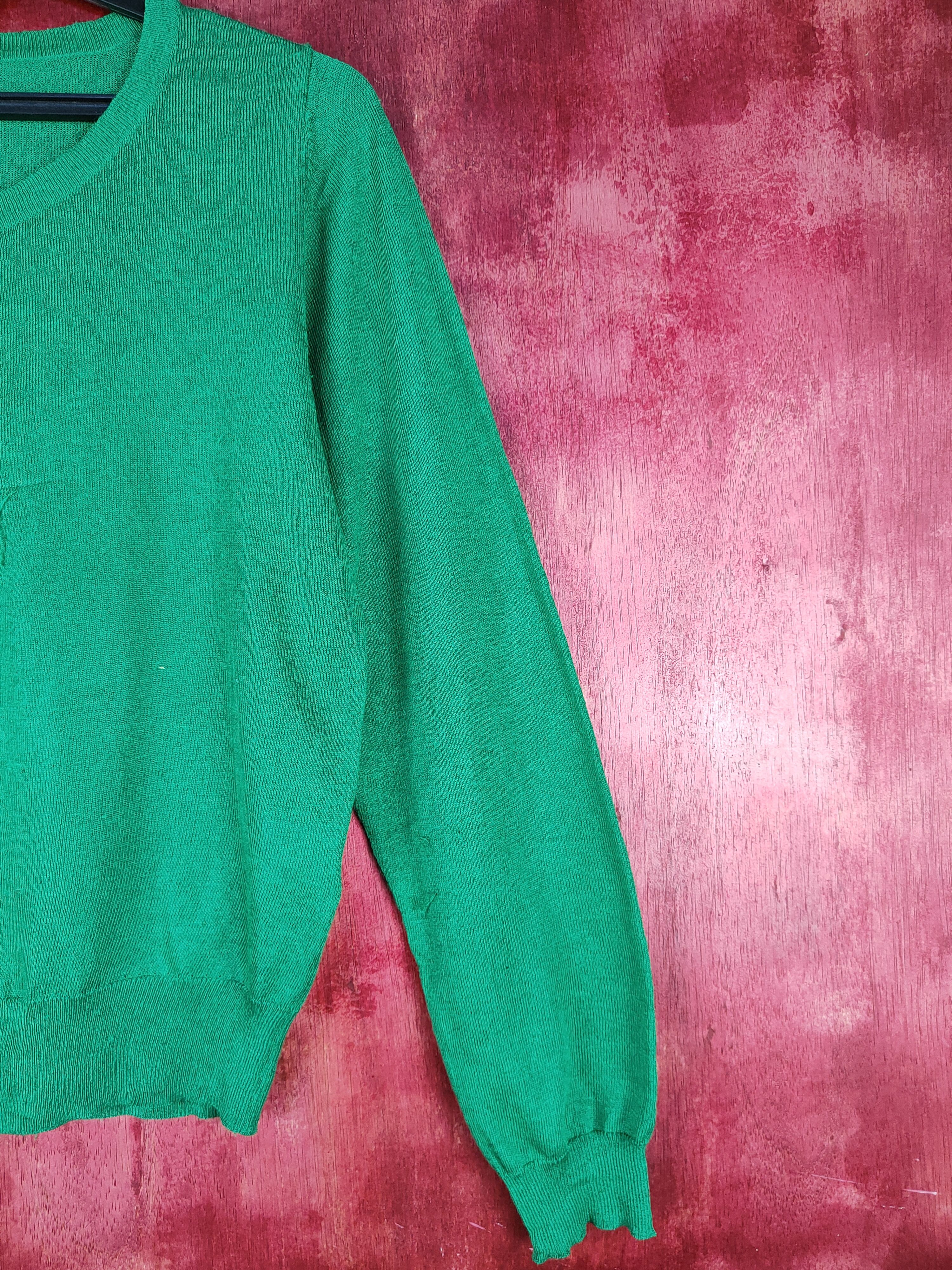 Japanese Brand Flow And Fixture Green Knitwear Cardigan #S1090 Size M / US 6-8 / IT 42-44 - 5 Thumbnail