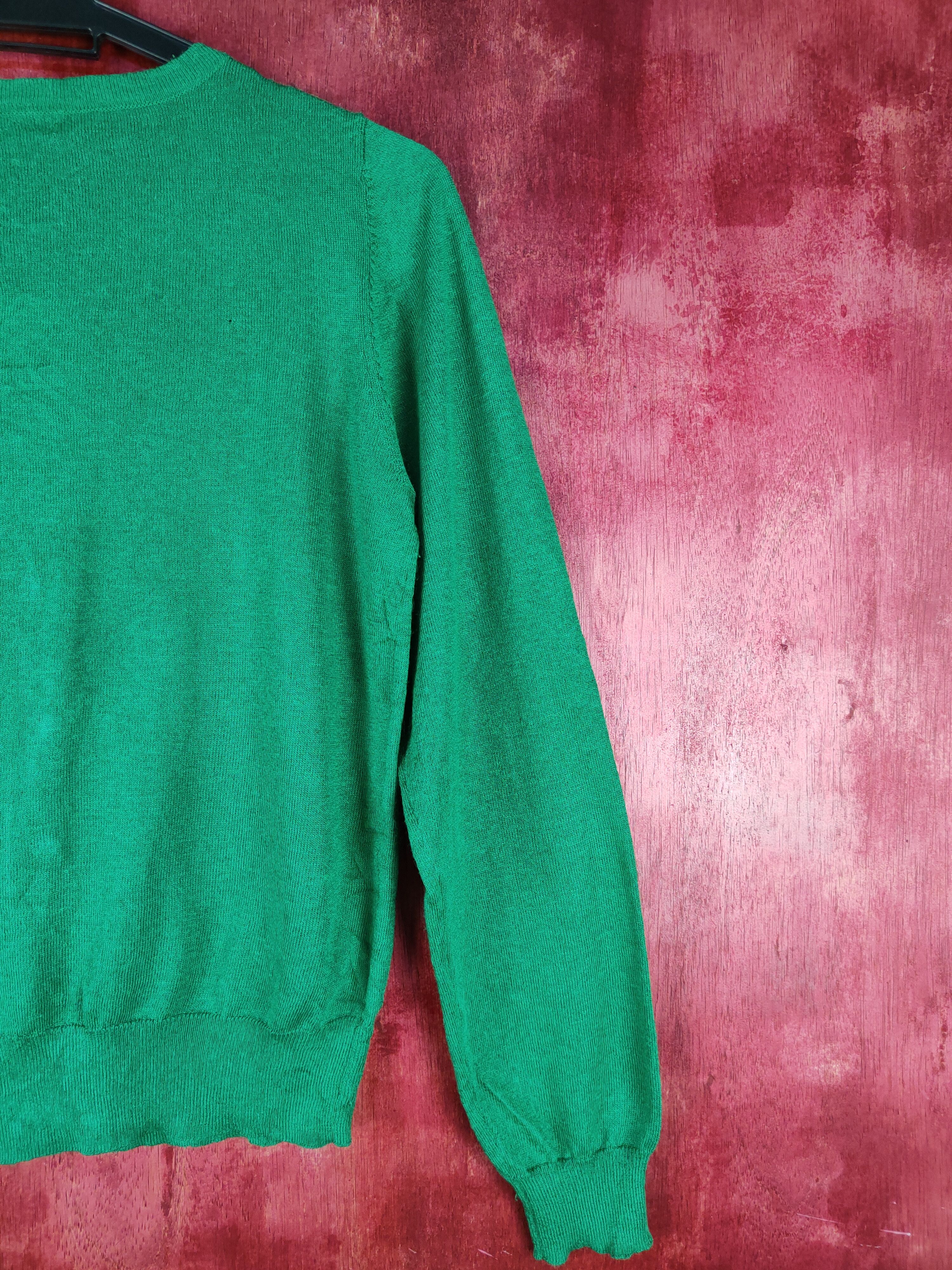 Japanese Brand Flow And Fixture Green Knitwear Cardigan #S1090 Size M / US 6-8 / IT 42-44 - 7 Thumbnail