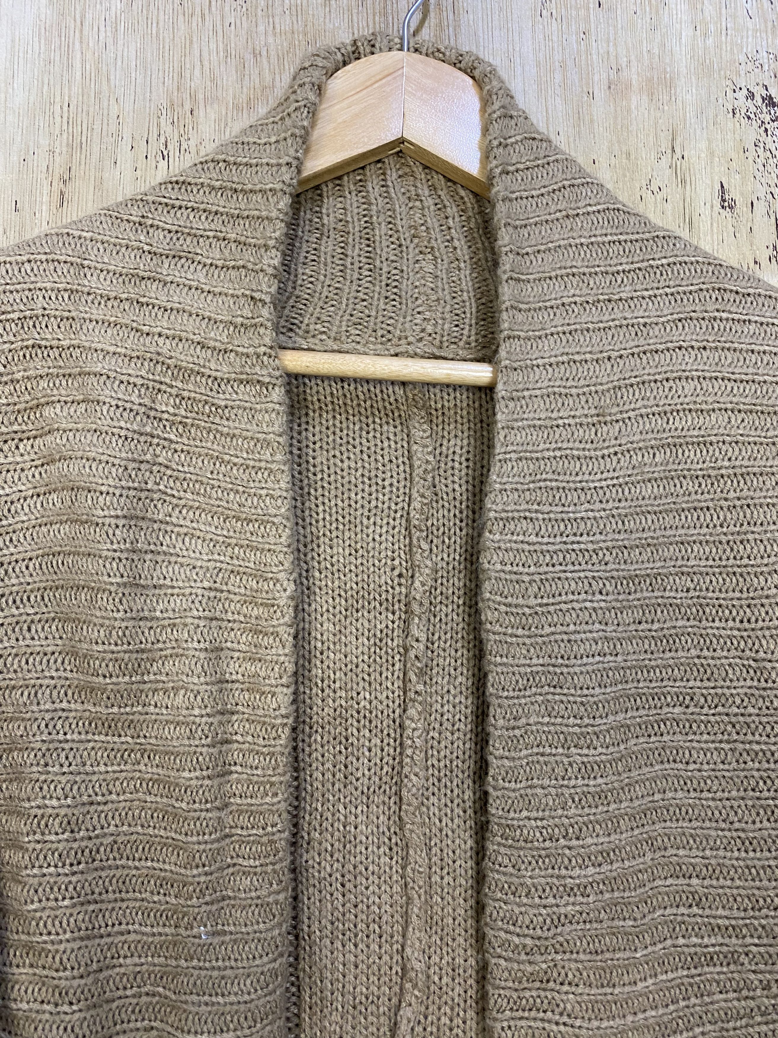 Homespun Knitwear Open BatWing Cocoon Twisted Cable Knit Sweater #4317 Size XL / US 12-14 / IT 48-50 - 5 Thumbnail