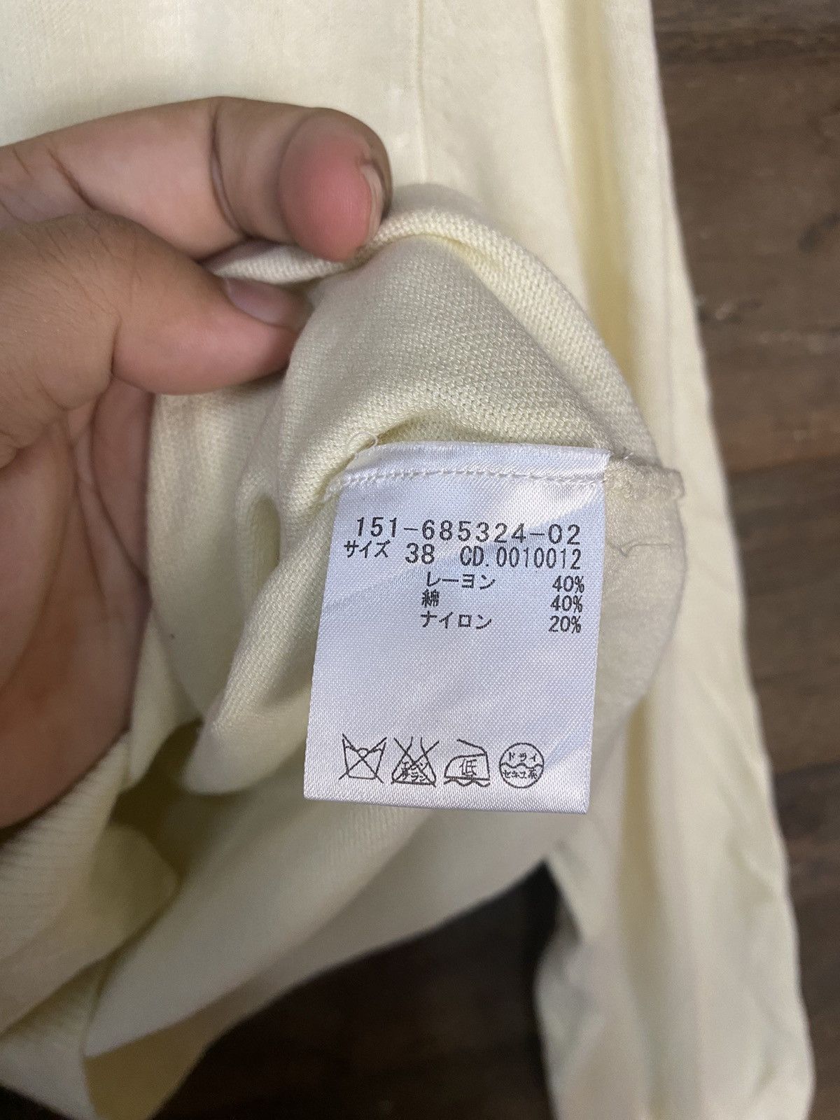 Japanese Brand Wallamanda Yellow Patterned Cardigans Knitwear #7264 Size S / US 4 / IT 40 - 10 Thumbnail
