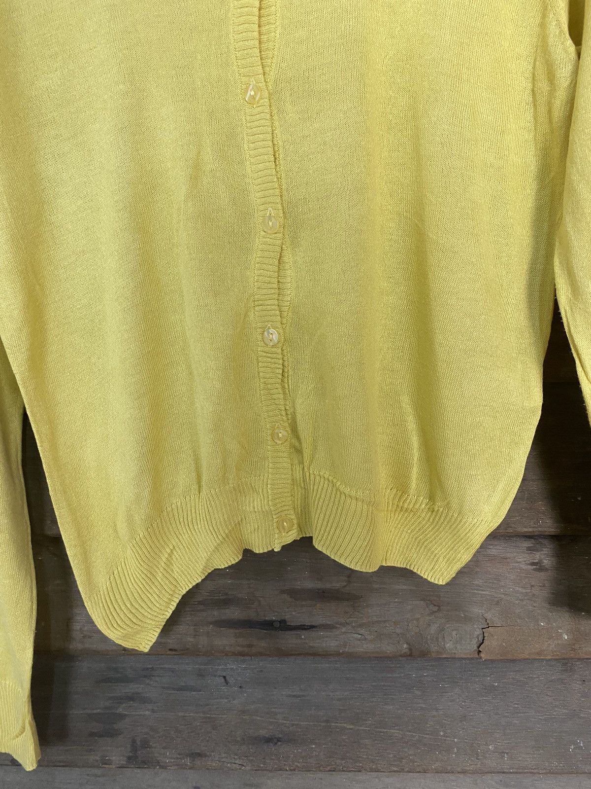 Homespun Knitwear As Know As Yellow crochet Cardigans Knitwear #7260 Size M / US 6-8 / IT 42-44 - 6 Thumbnail