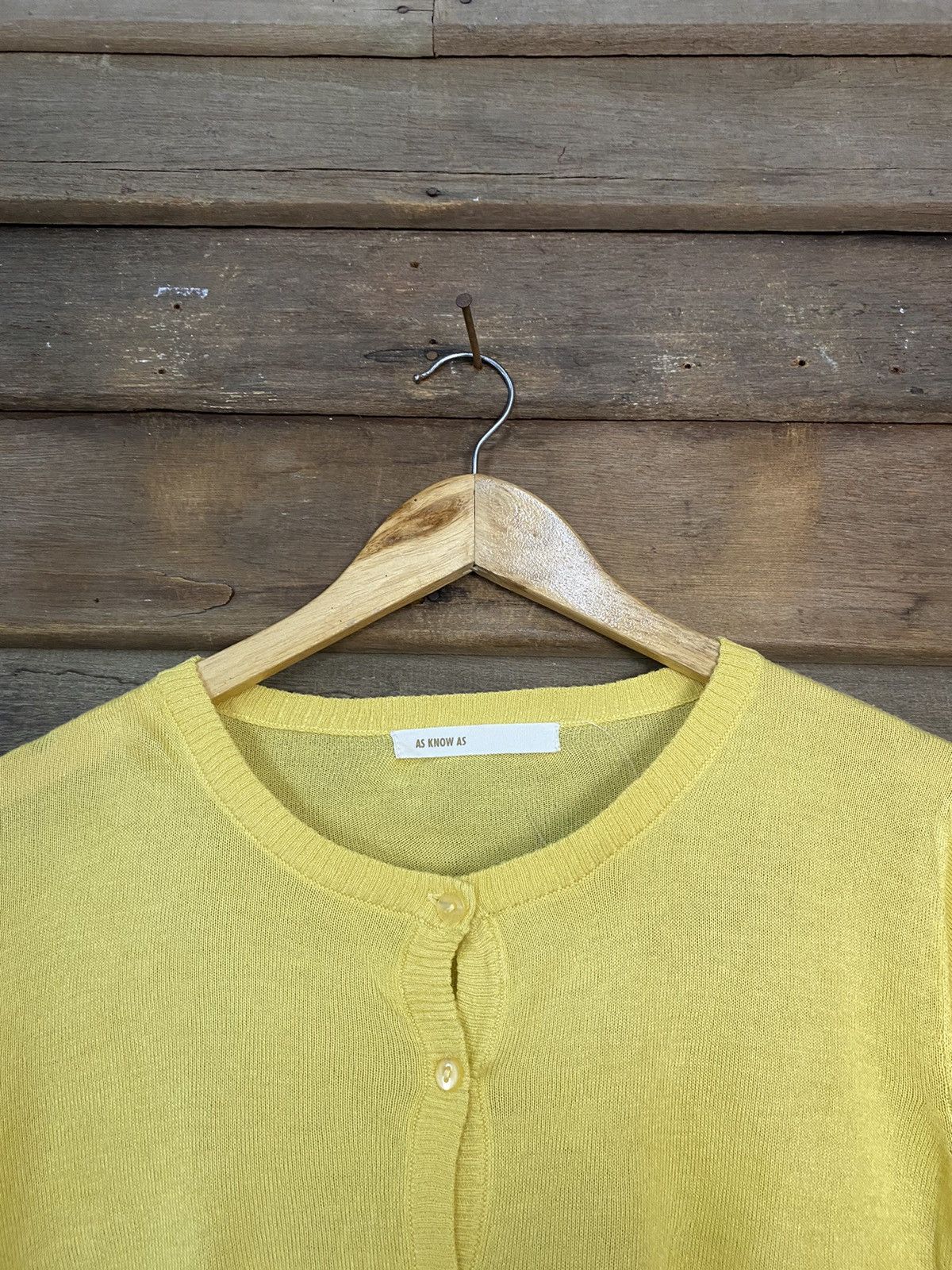Homespun Knitwear As Know As Yellow crochet Cardigans Knitwear #7260 Size M / US 6-8 / IT 42-44 - 4 Thumbnail