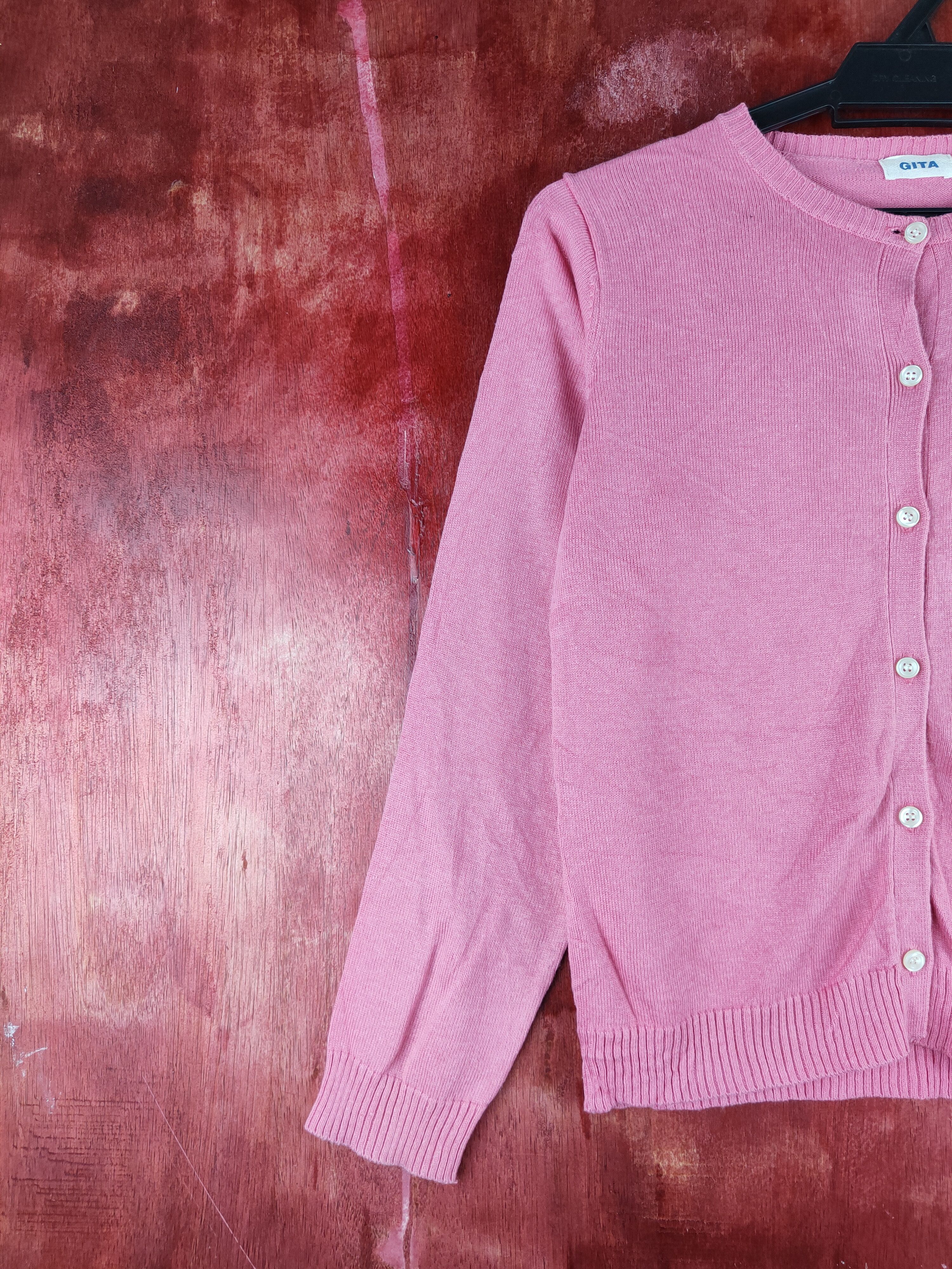 Japanese Brand Gita Pink Knitwear Cardigan #S1091 Size S / US 4 / IT 40 - 3 Thumbnail