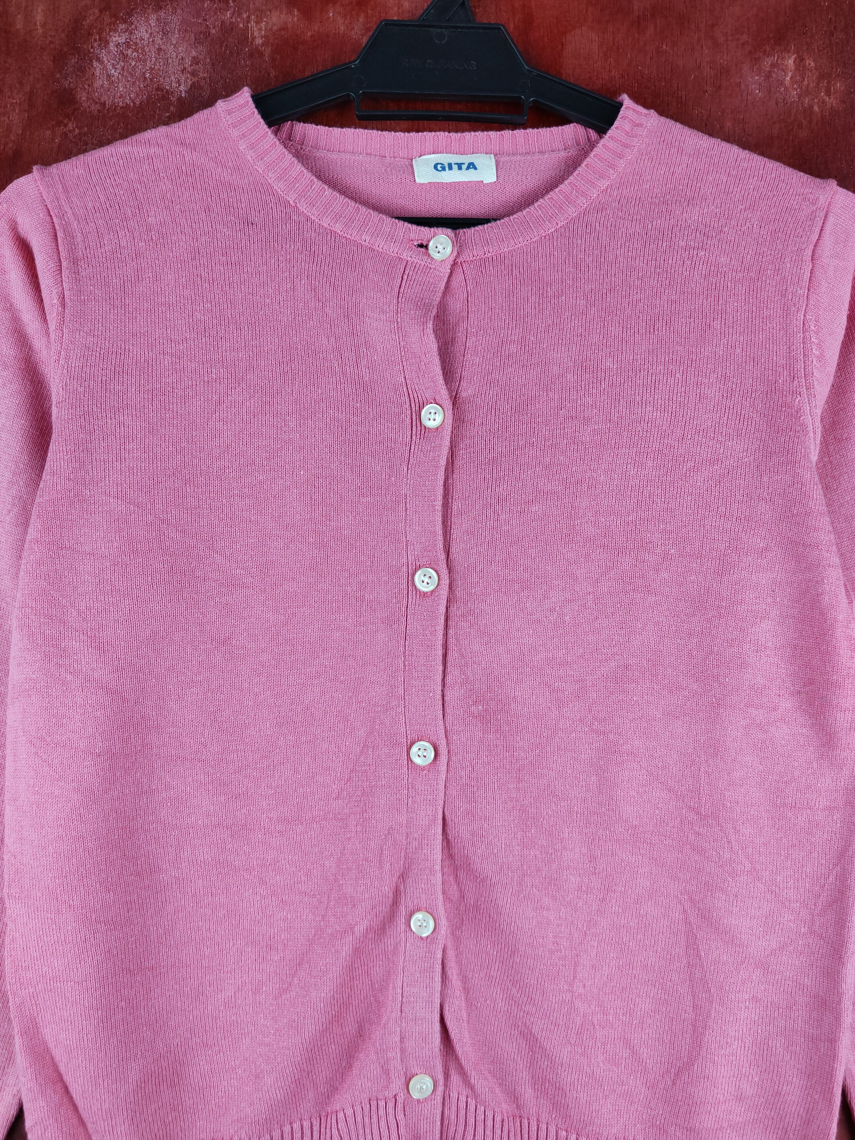 Japanese Brand Gita Pink Knitwear Cardigan #S1091 Size S / US 4 / IT 40 - 2 Thumbnail
