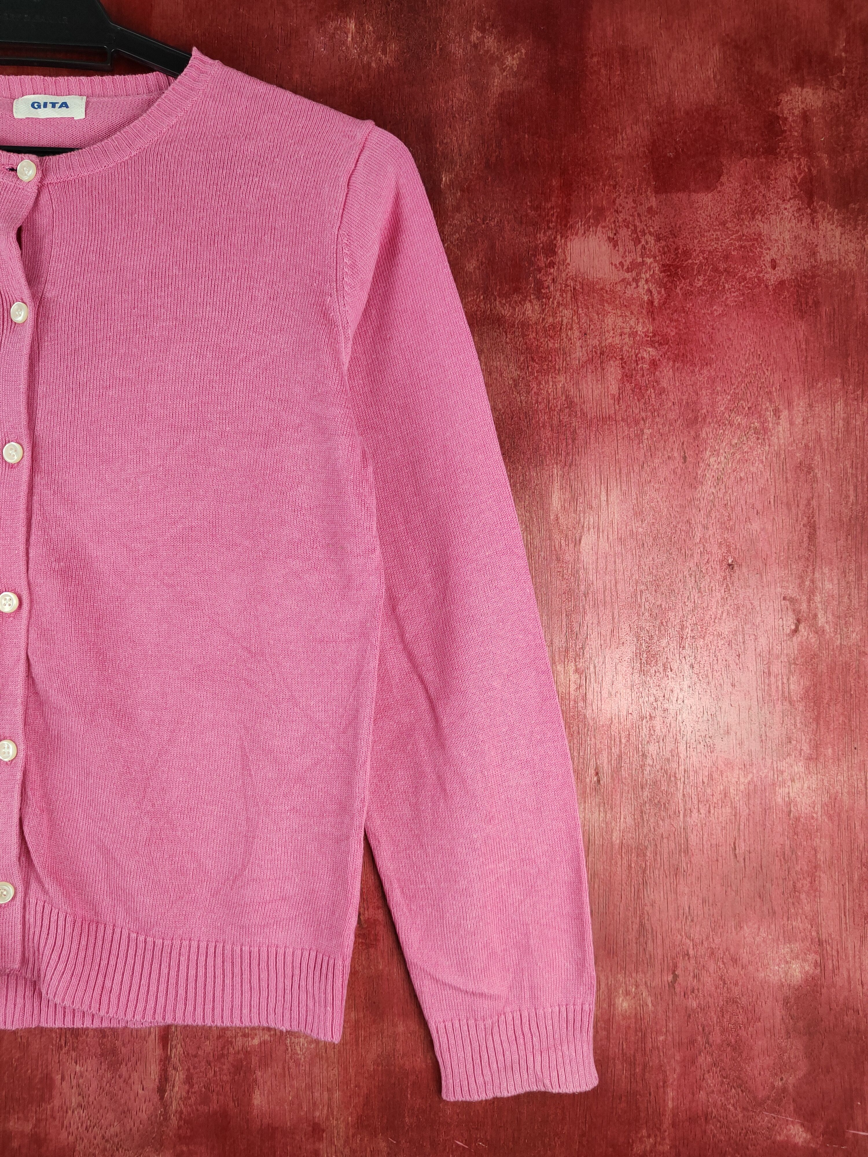 Japanese Brand Gita Pink Knitwear Cardigan #S1091 Size S / US 4 / IT 40 - 5 Thumbnail
