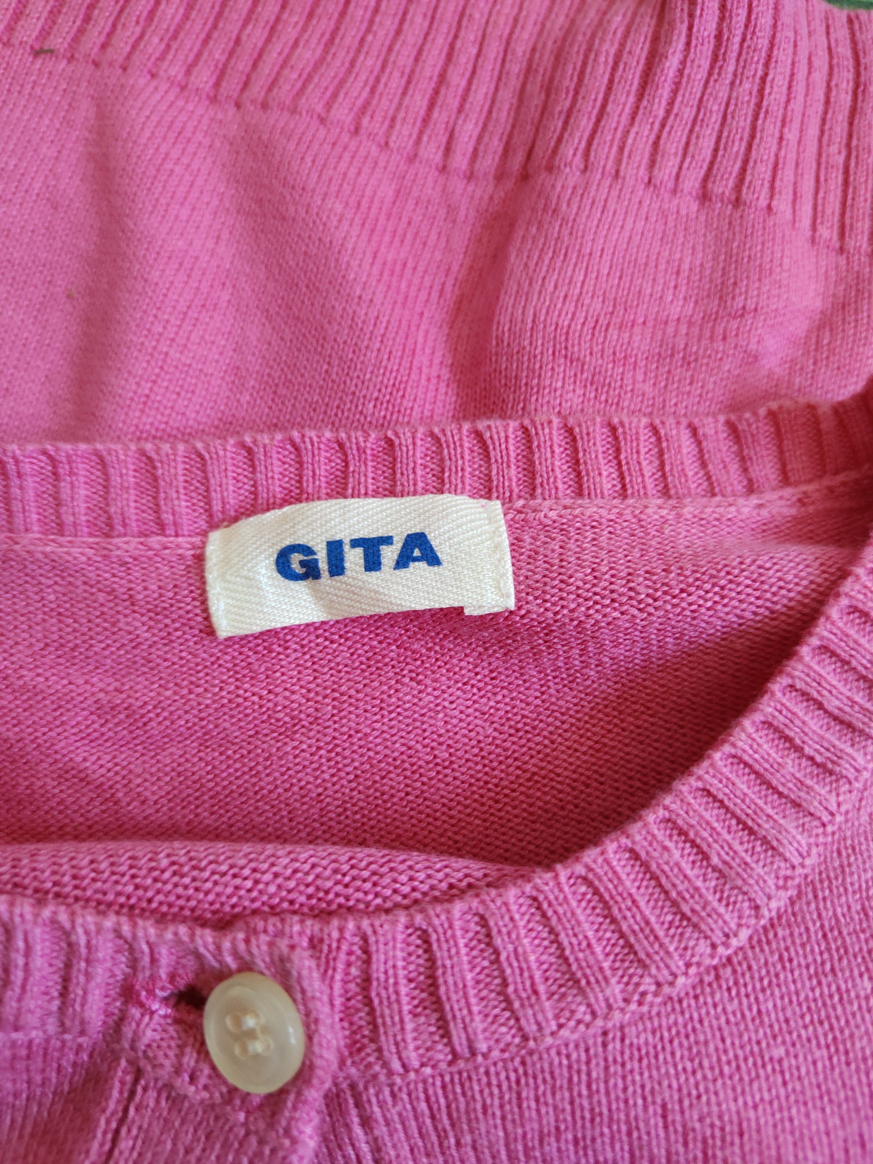 Japanese Brand Gita Pink Knitwear Cardigan #S1091 Size S / US 4 / IT 40 - 11 Thumbnail
