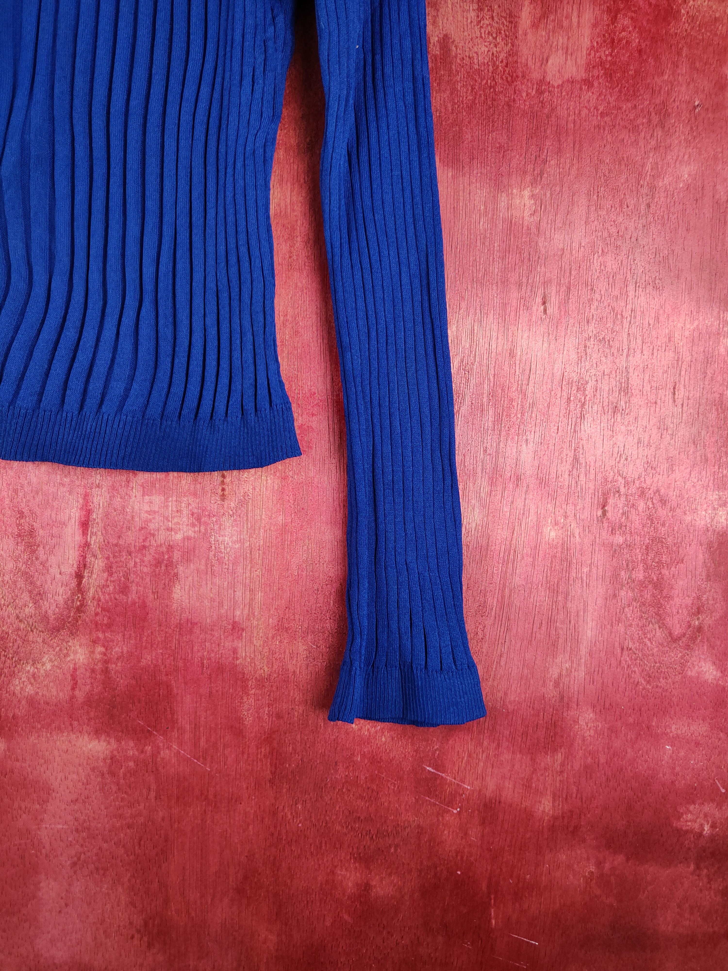 Japanese Brand Eterno Bellezza Dark Blue Knitwear Cardigan #S1094 Size S / US 4 / IT 40 - 6 Thumbnail