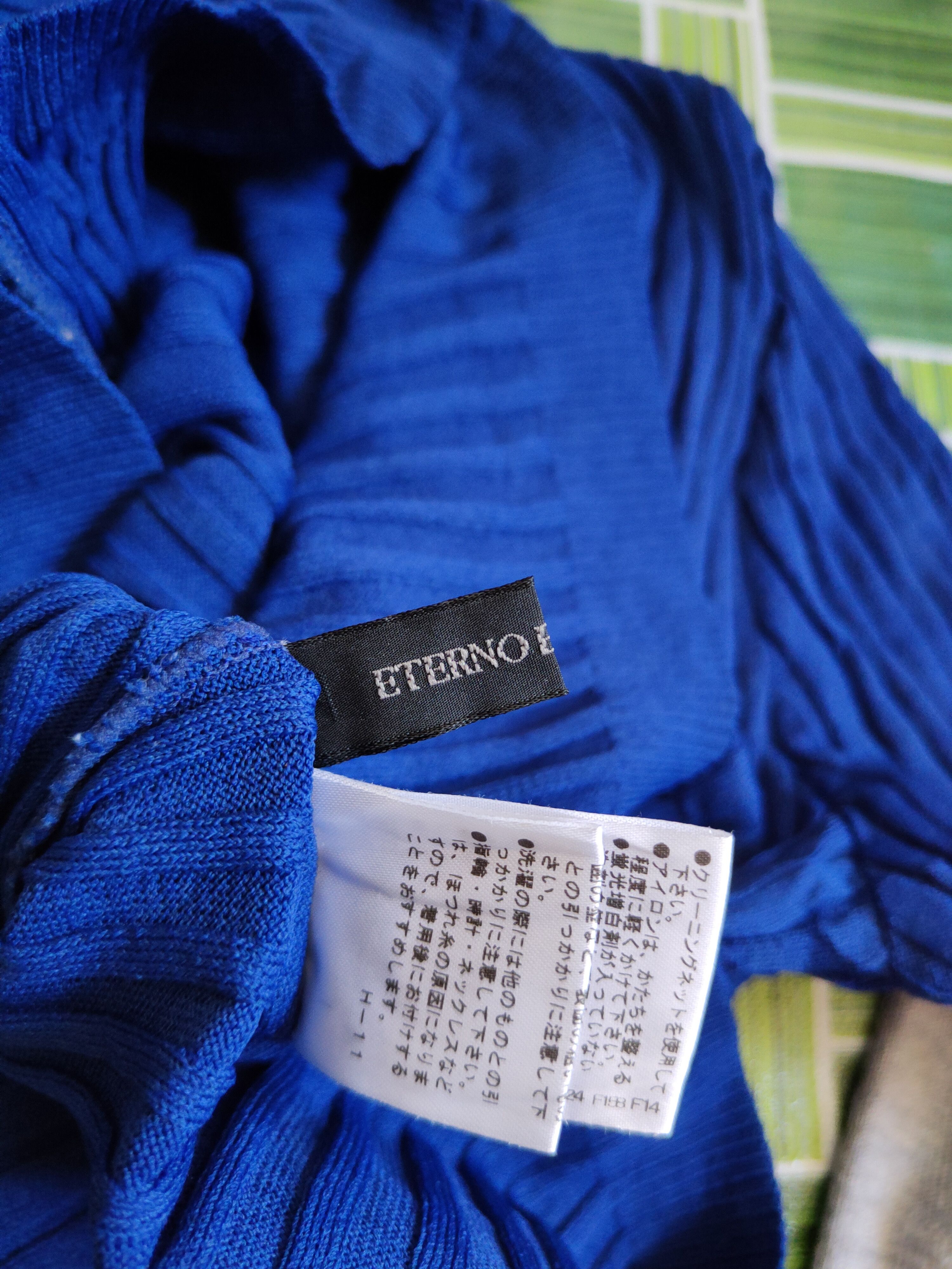 Japanese Brand Eterno Bellezza Dark Blue Knitwear Cardigan #S1094 Size S / US 4 / IT 40 - 11 Thumbnail